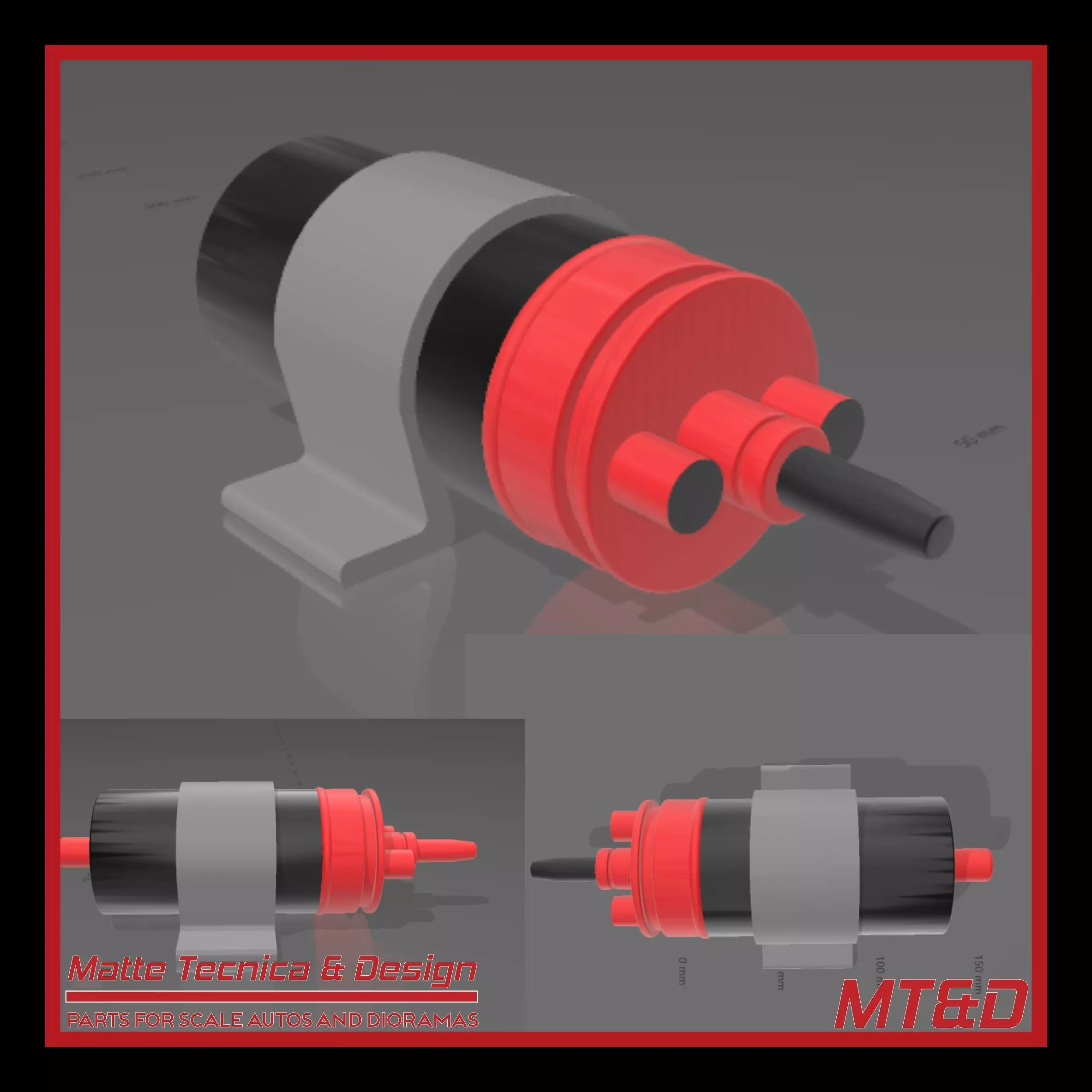 Fuel Pump for scale model cars 3D print model
