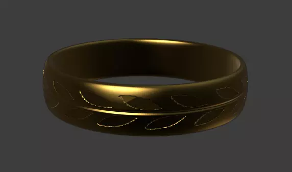 Ornate Ring 3D model_0