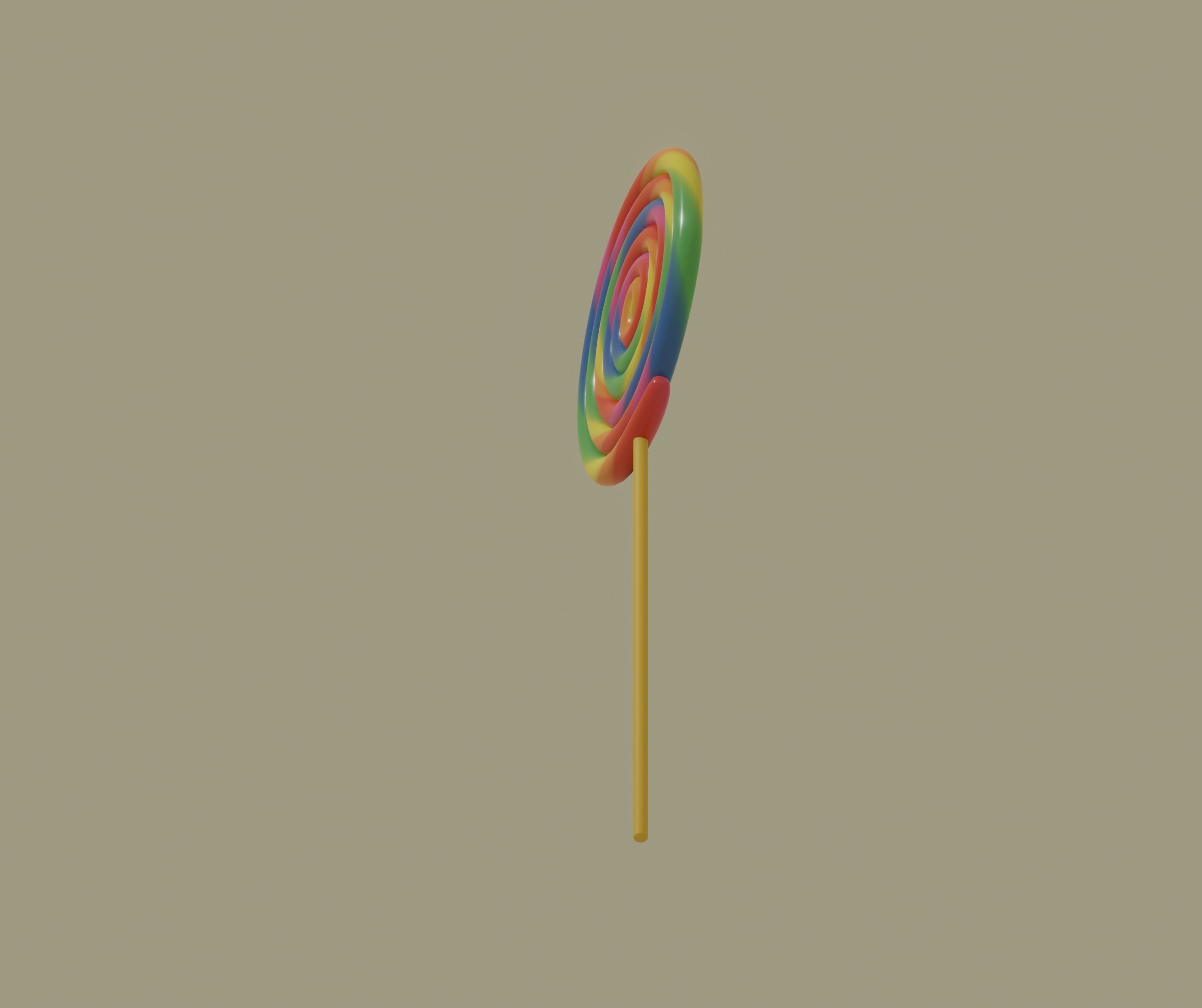 Lollipop 3D model_6