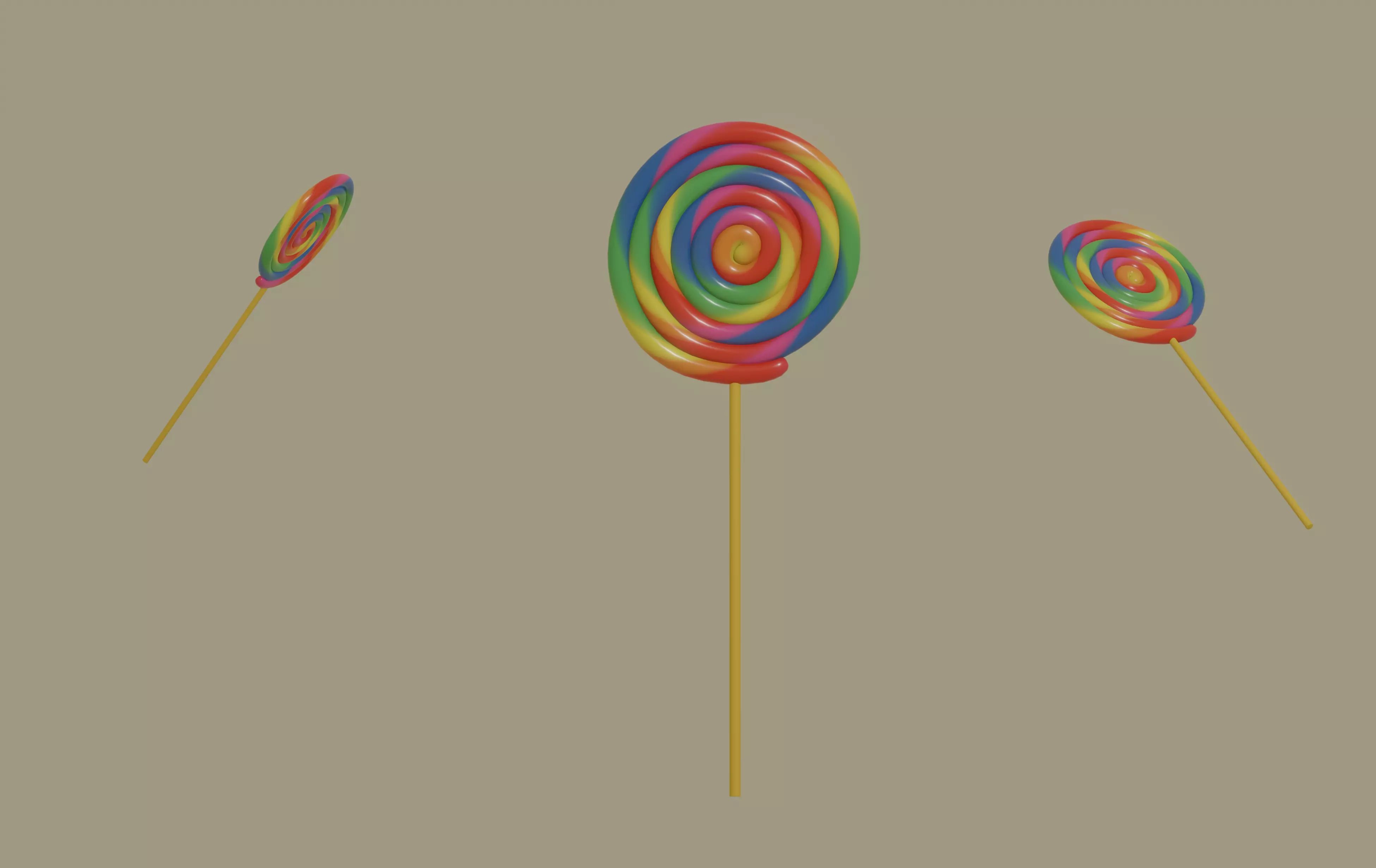 Lollipop 3D model_0