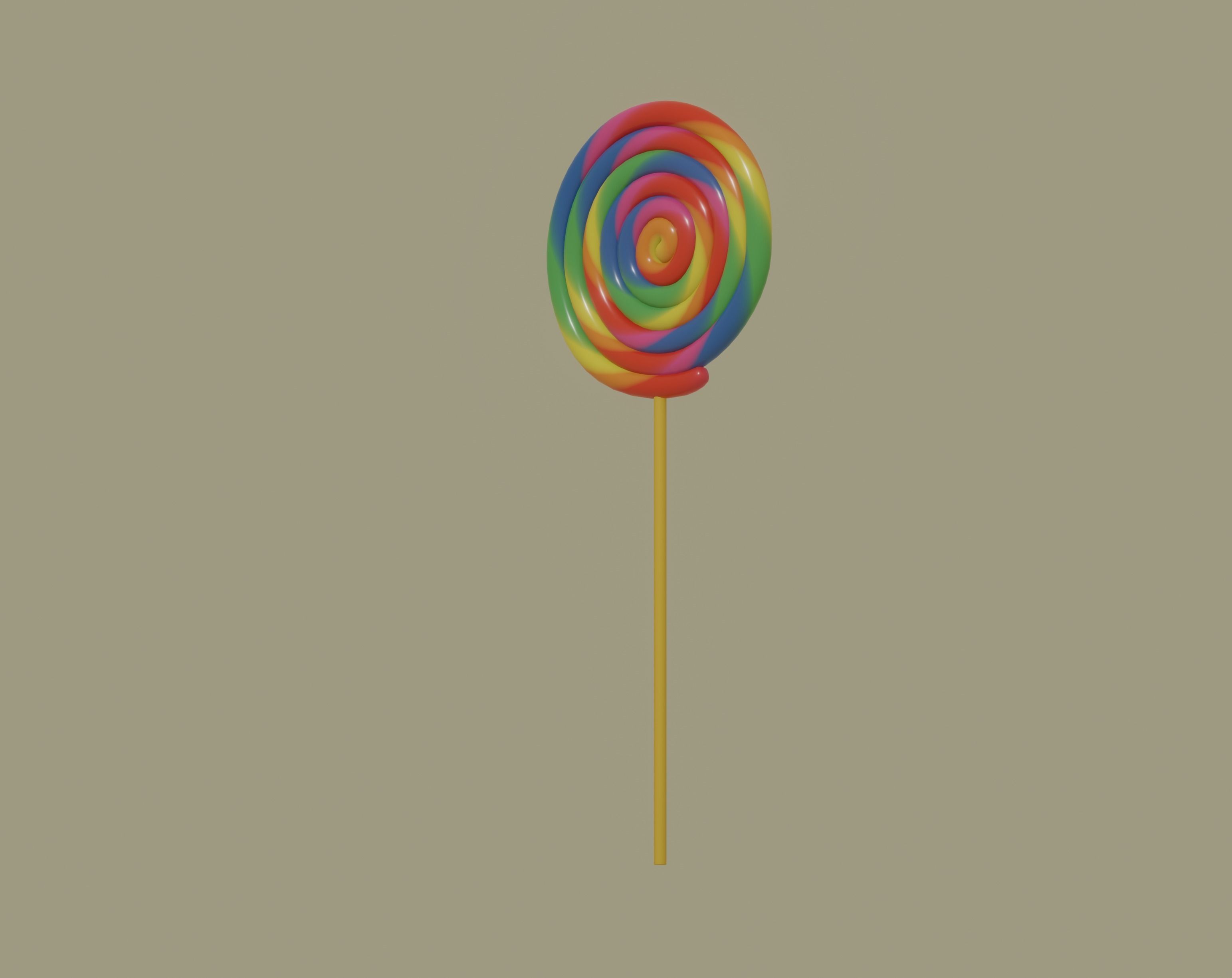 Lollipop 3D model_2