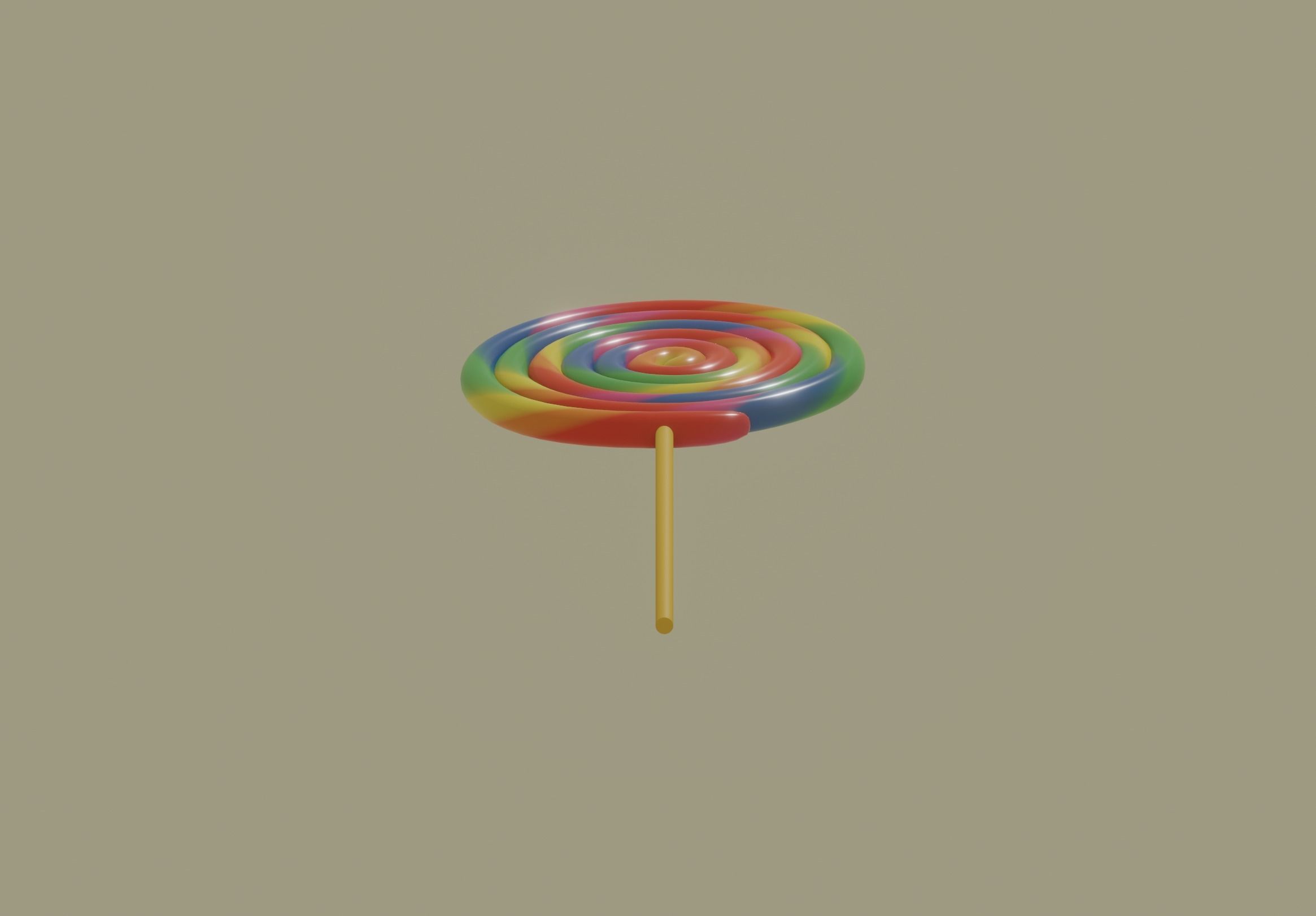 Lollipop 3D model_9