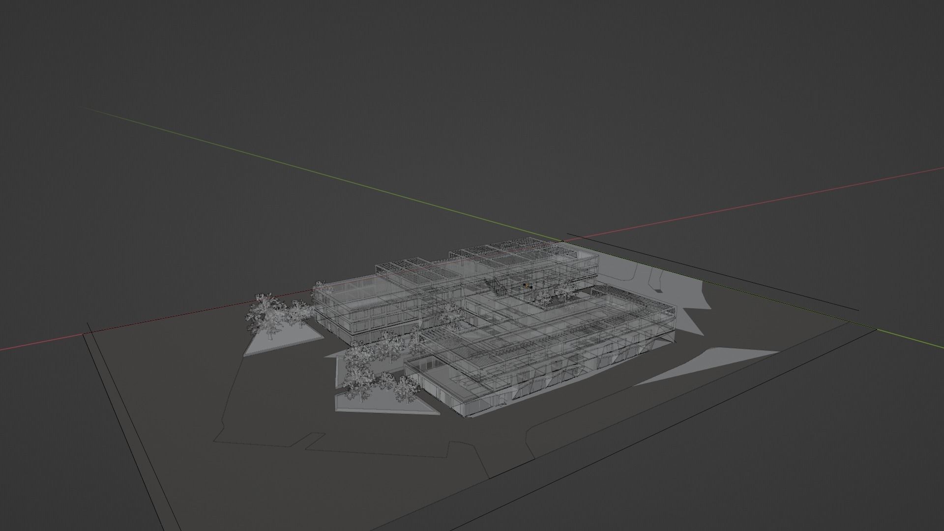 Dormitory Building 3D model_7