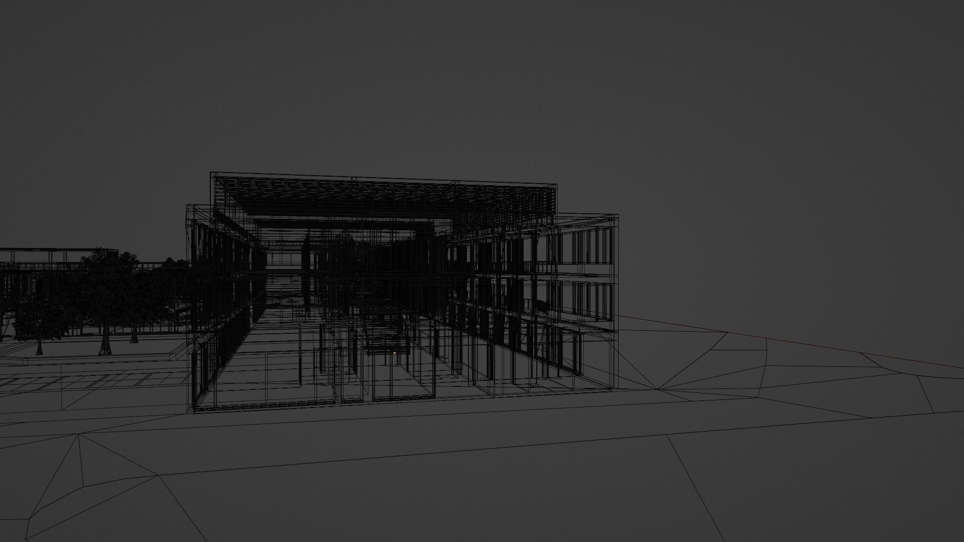 Dormitory Building 3D model_13