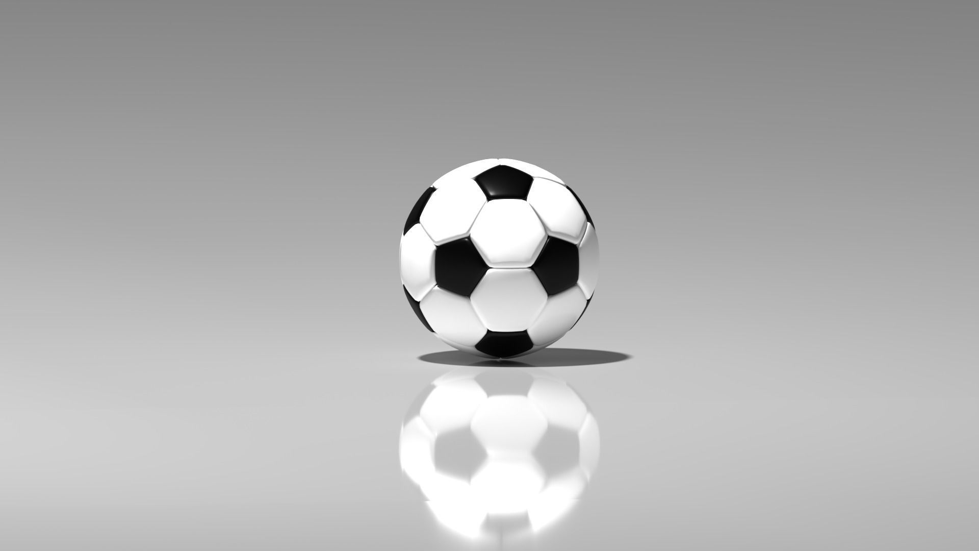 SOCCER BALL is 3d Model Edit 3DS MAX 2023 CORONA RENDER 8 Low-poly 3D model_1