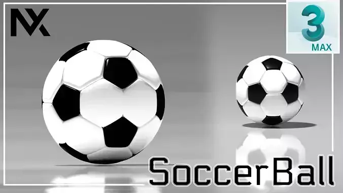 SOCCER BALL is 3d Model Edit 3DS MAX 2023 CORONA RENDER 8 