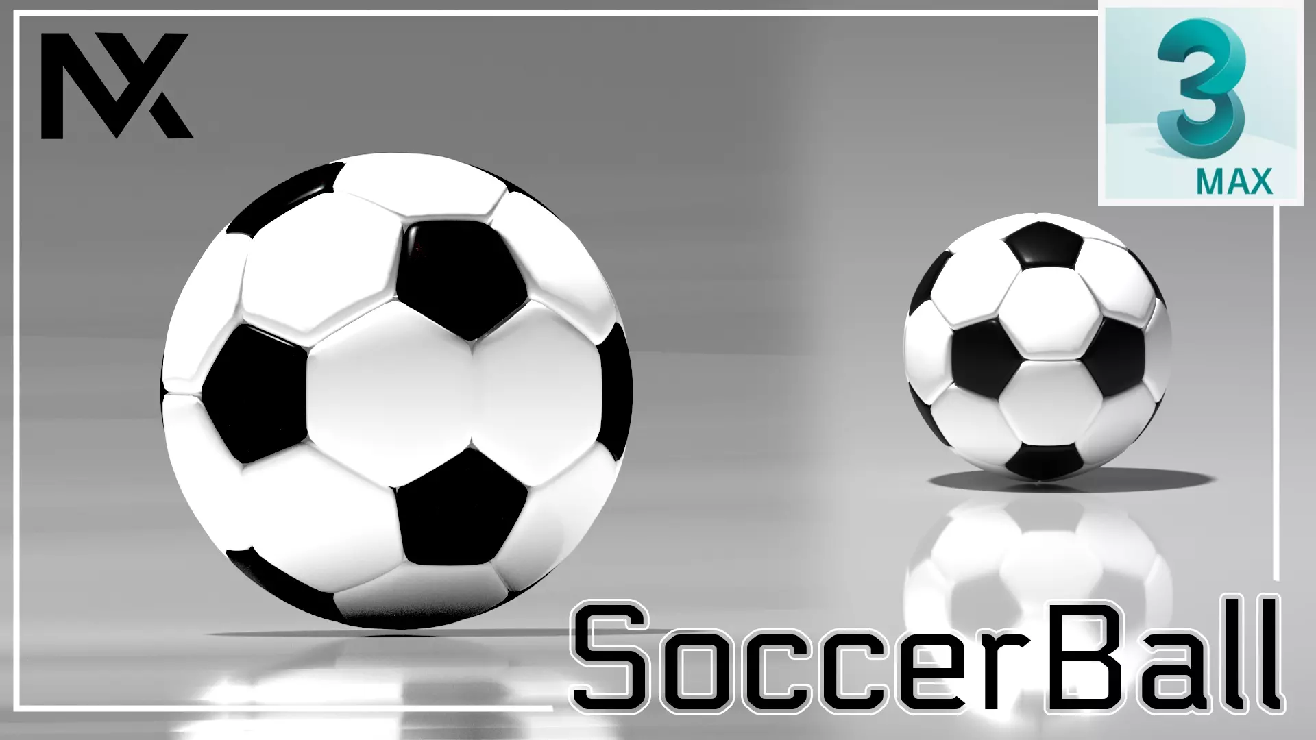 SOCCER BALL is 3d Model Edit 3DS MAX 2023 CORONA RENDER 8 Low-poly 3D model_0