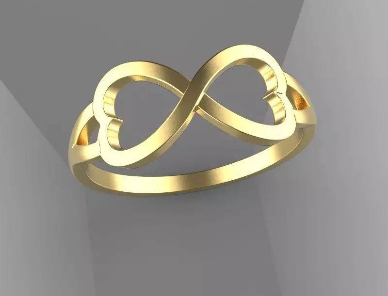 Infinity Love Ring 3D print model