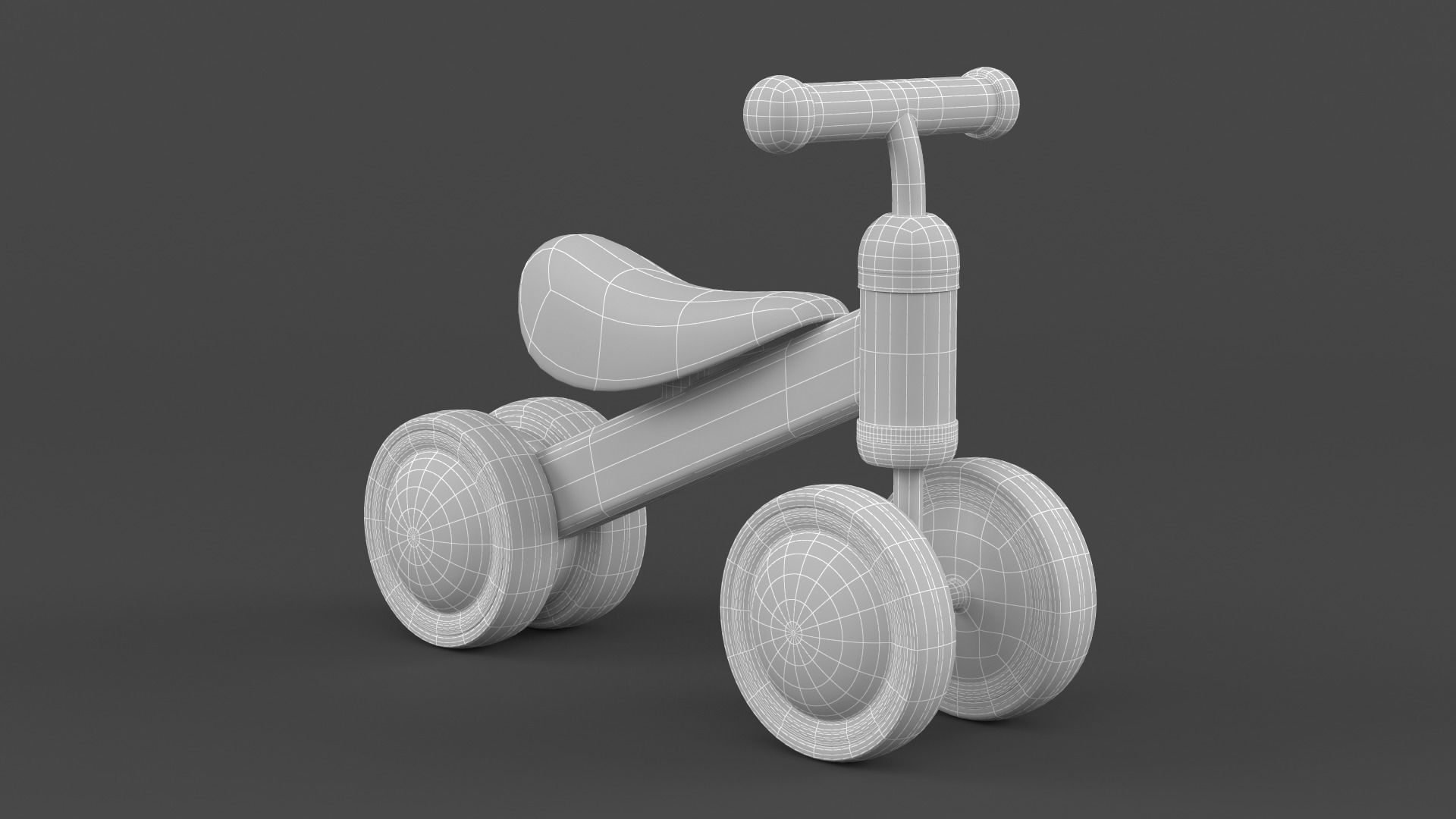 Baby Balance Bike 3D model_11