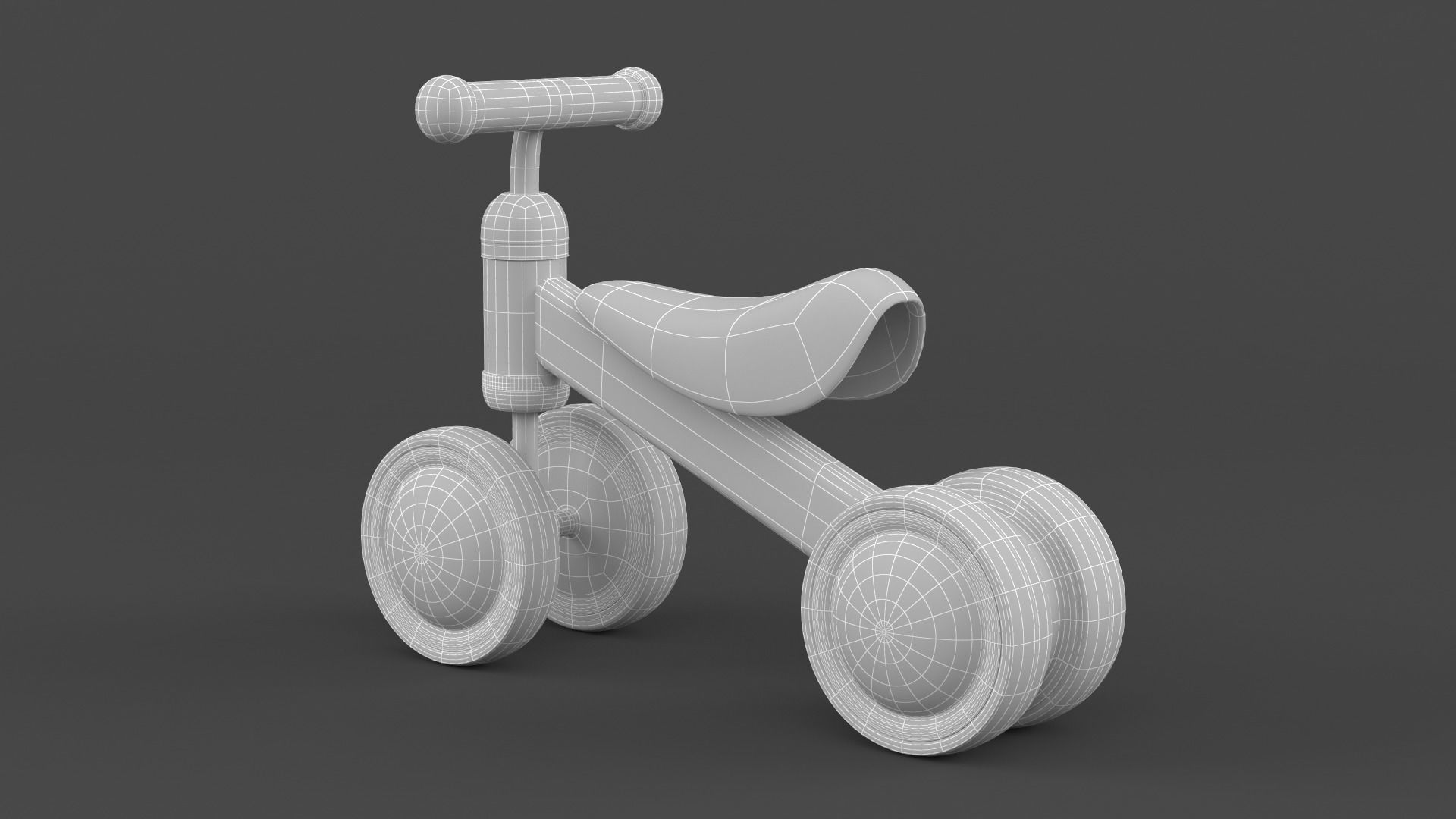 Baby Balance Bike 3D model_7