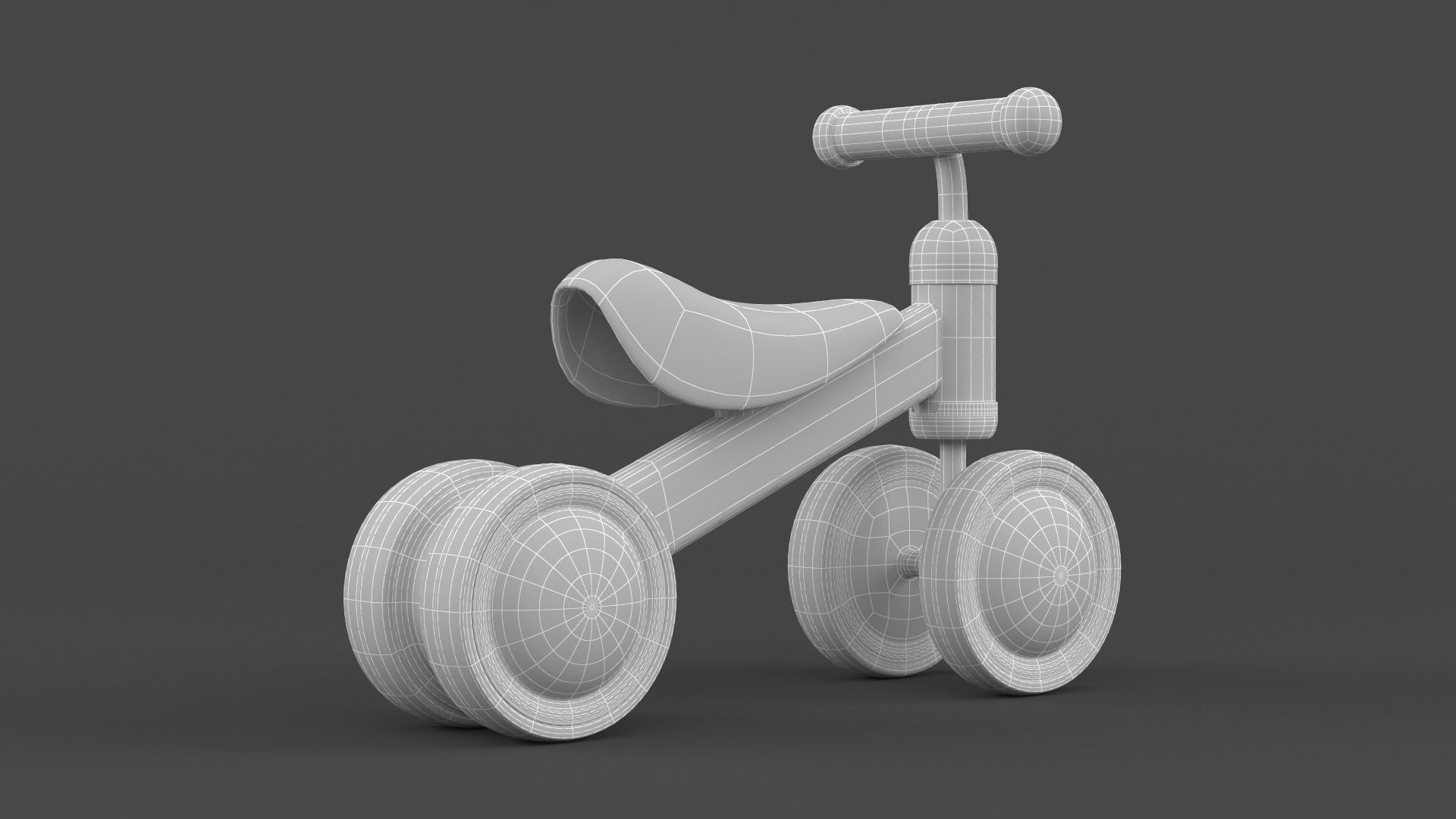 Baby Balance Bike 3D model_9