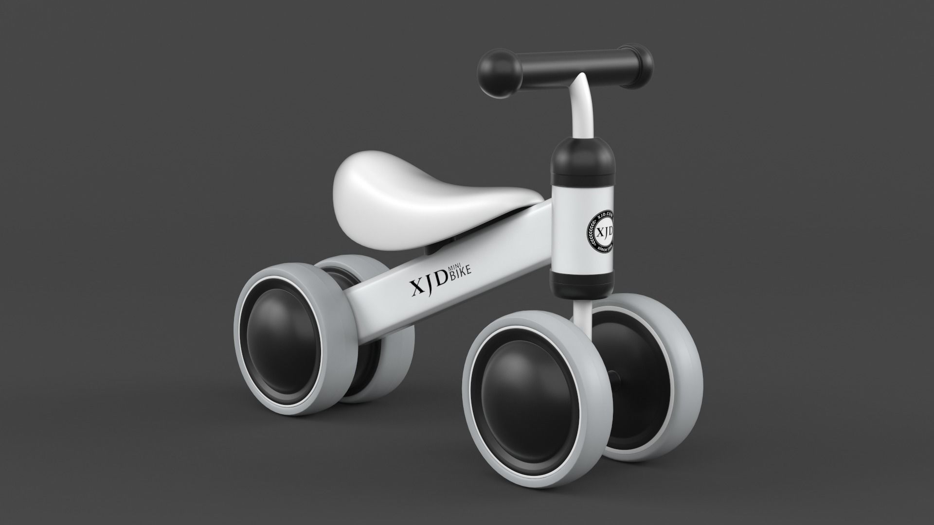 Baby Balance Bike 3D model_4