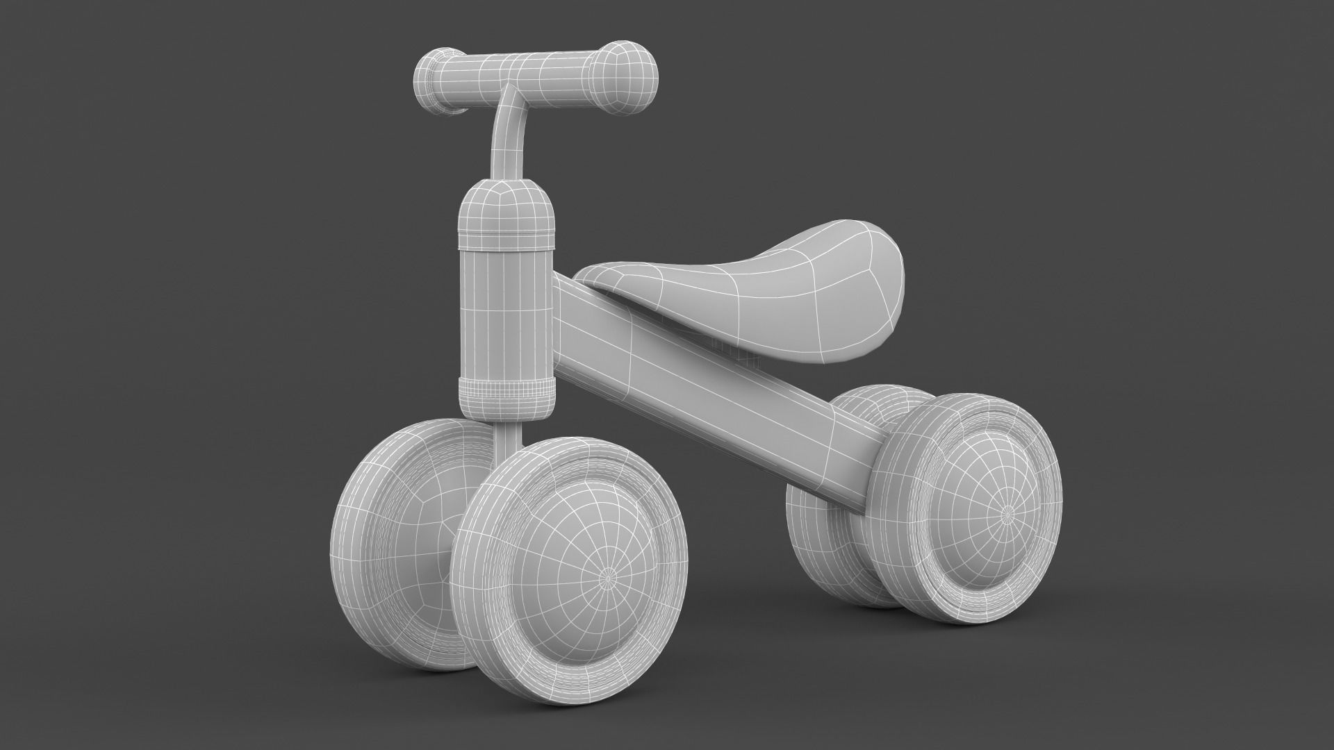 Baby Balance Bike 3D model_6