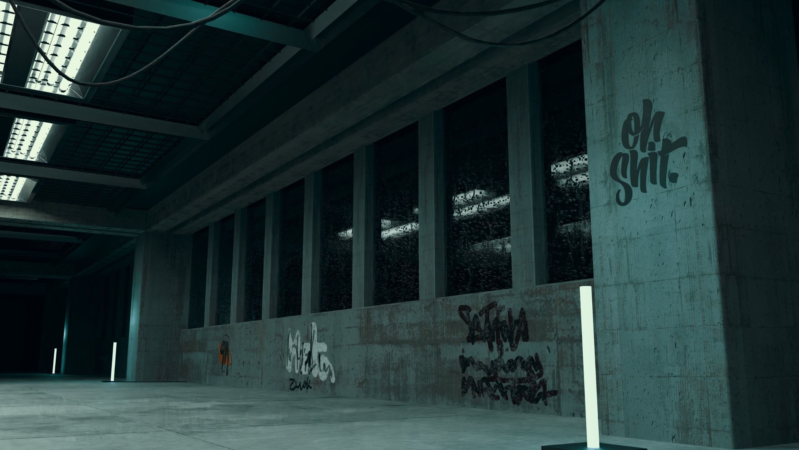 Detailed Garage 3D Blender File Textured Exclusive for Followers 3D model_1