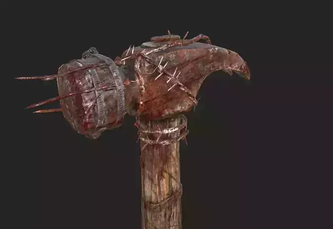 Hammer with spikes