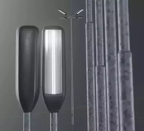 Street Light 3 Galvanized F4 M1 K0 6000 mm 