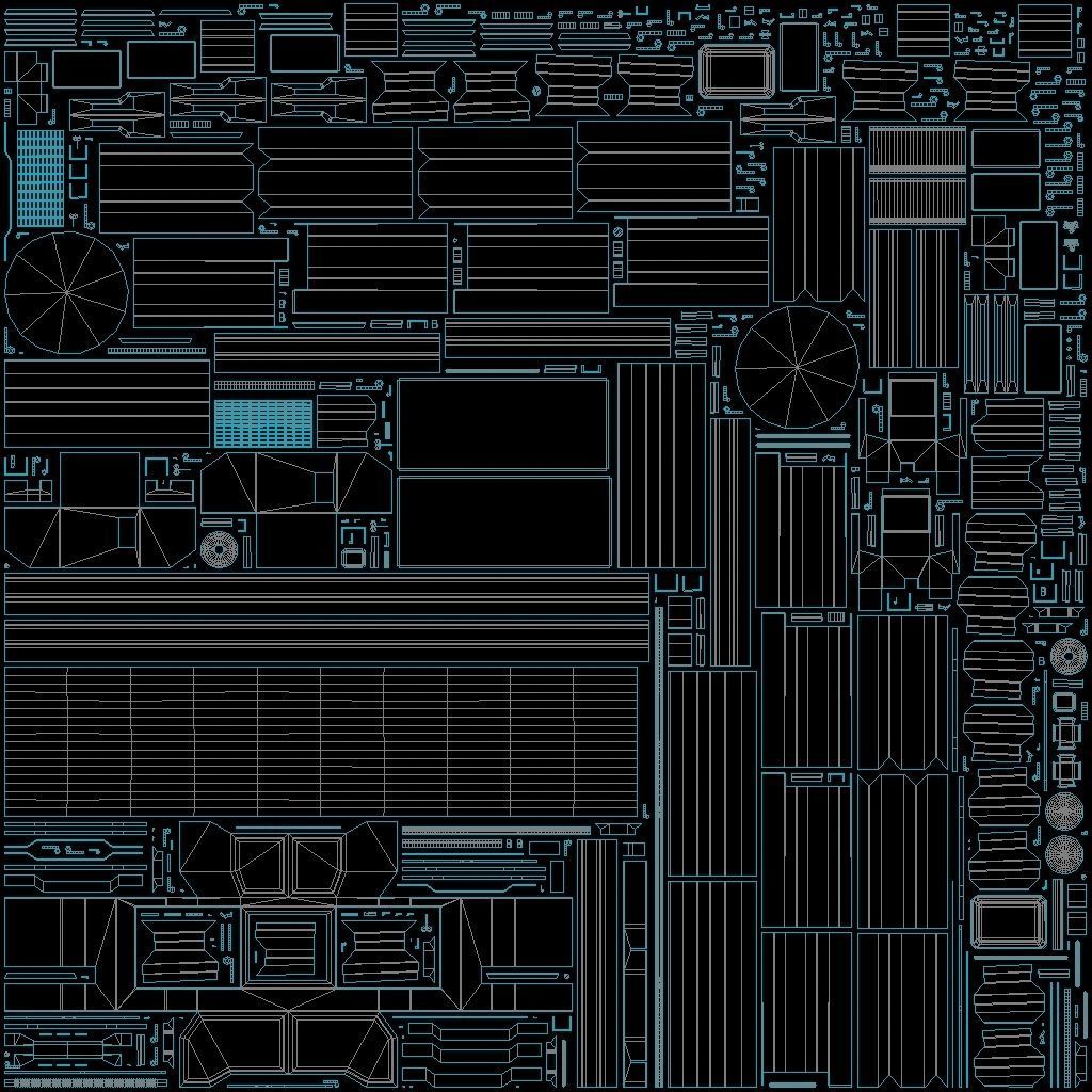 Industrial sawmill Low-poly 3D model_14