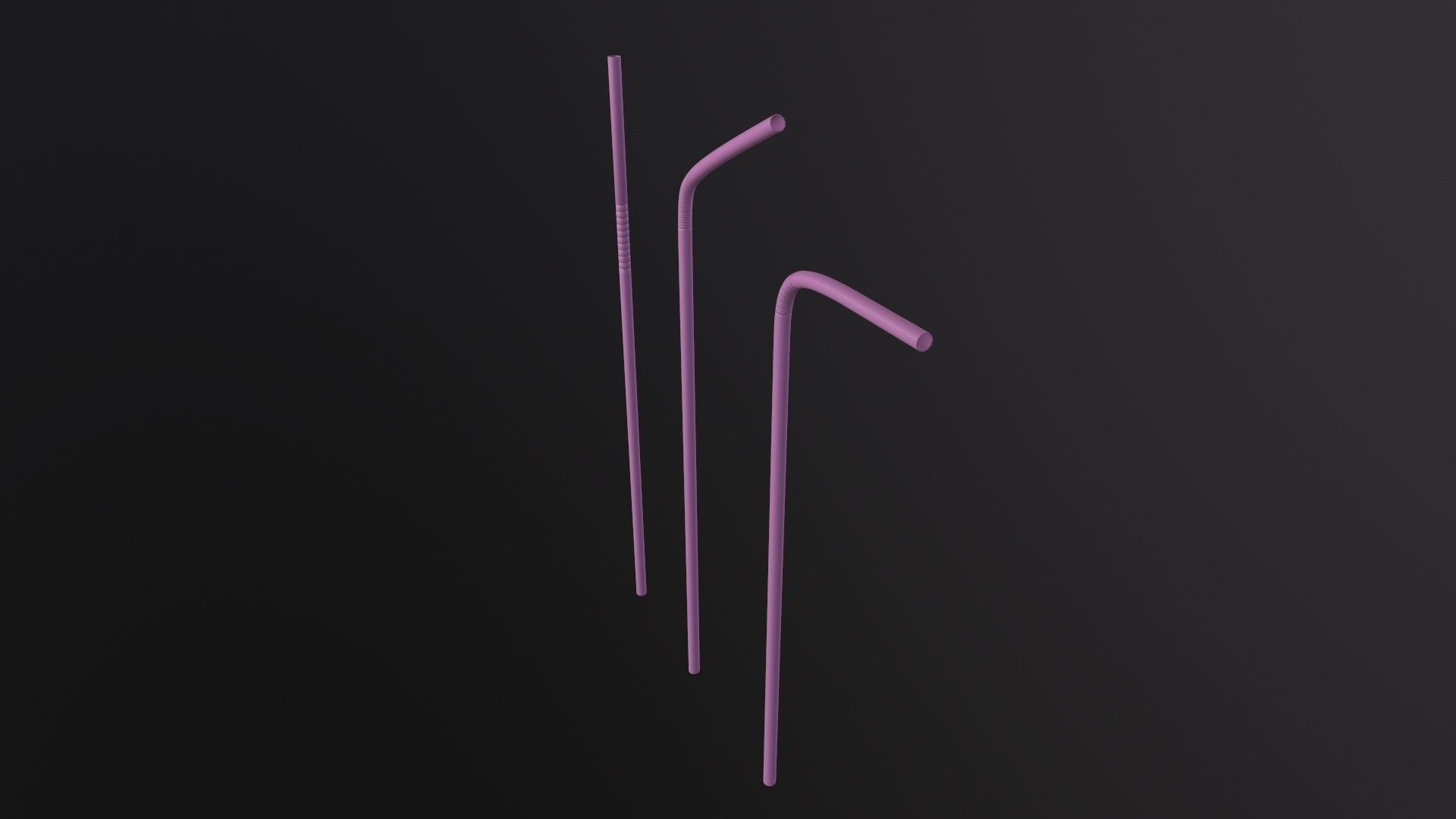 Straw 3D Model Low-poly 3D model_2