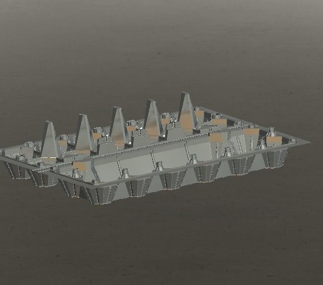 egg tray 12 pice hybrid  3D model_1