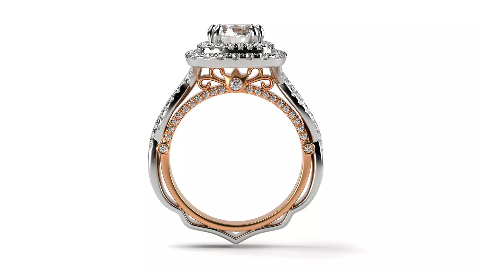 Copy of Verragio ring All Sizes 3D print model