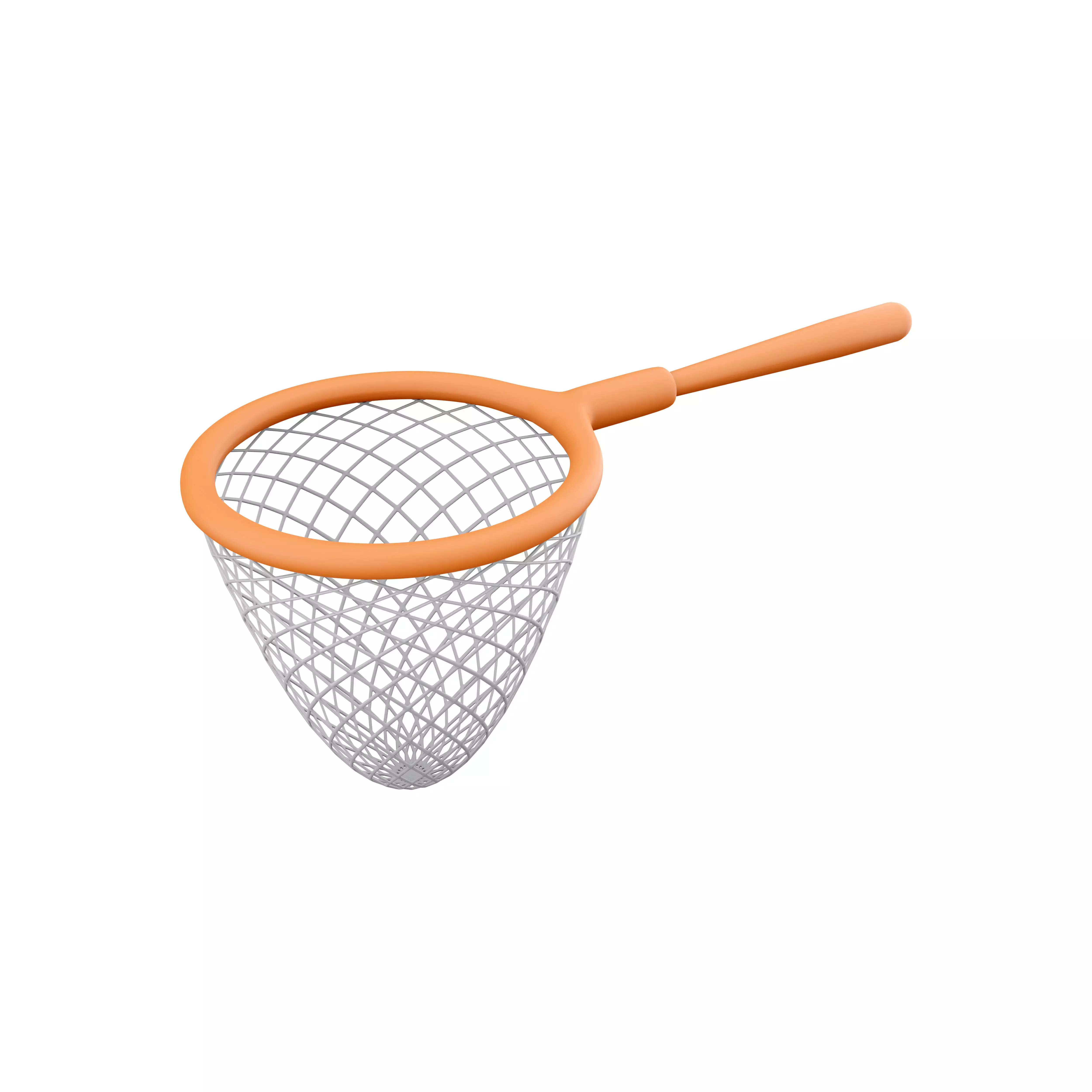 3d butterfly net icon 3D model_0