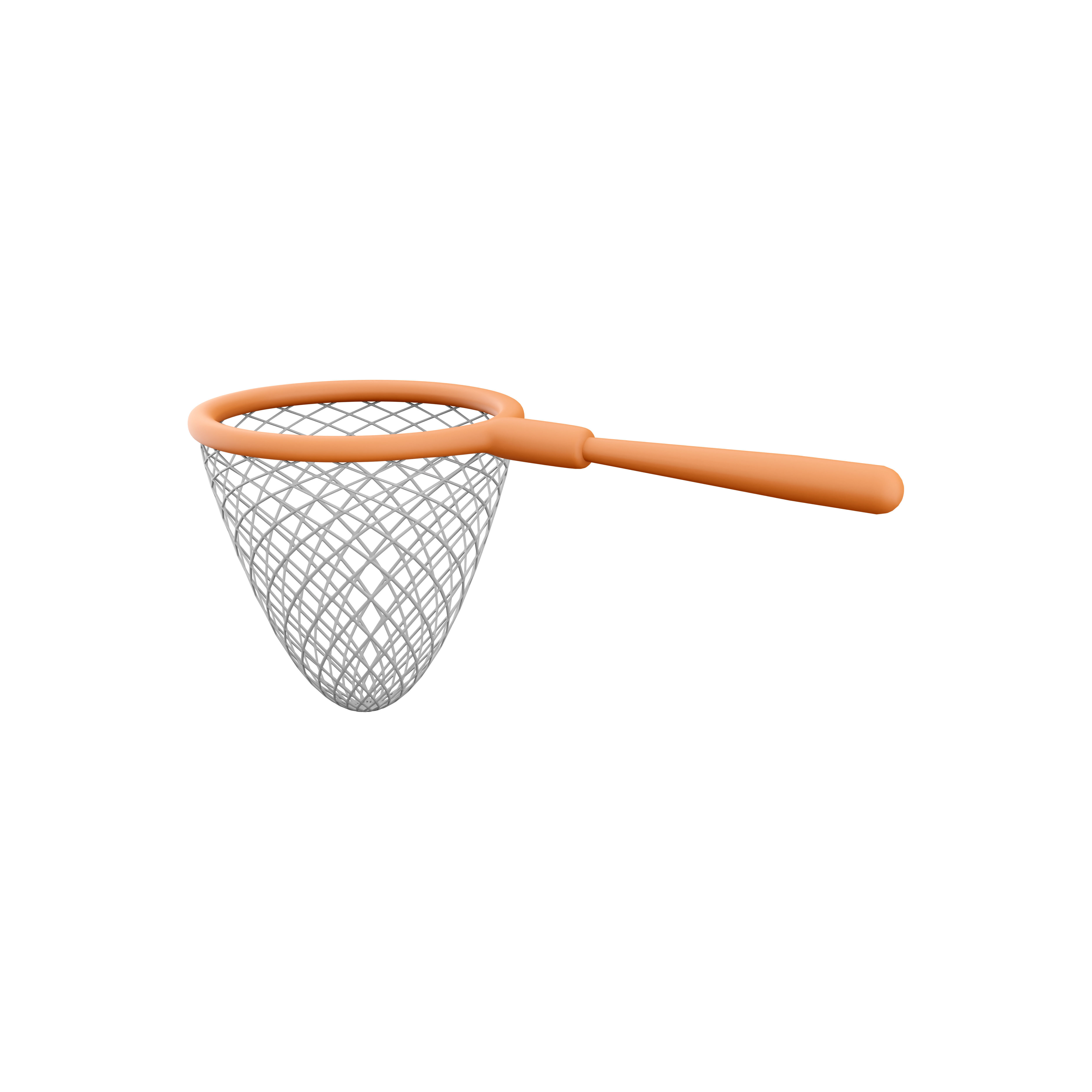 3d butterfly net icon 3D model_2