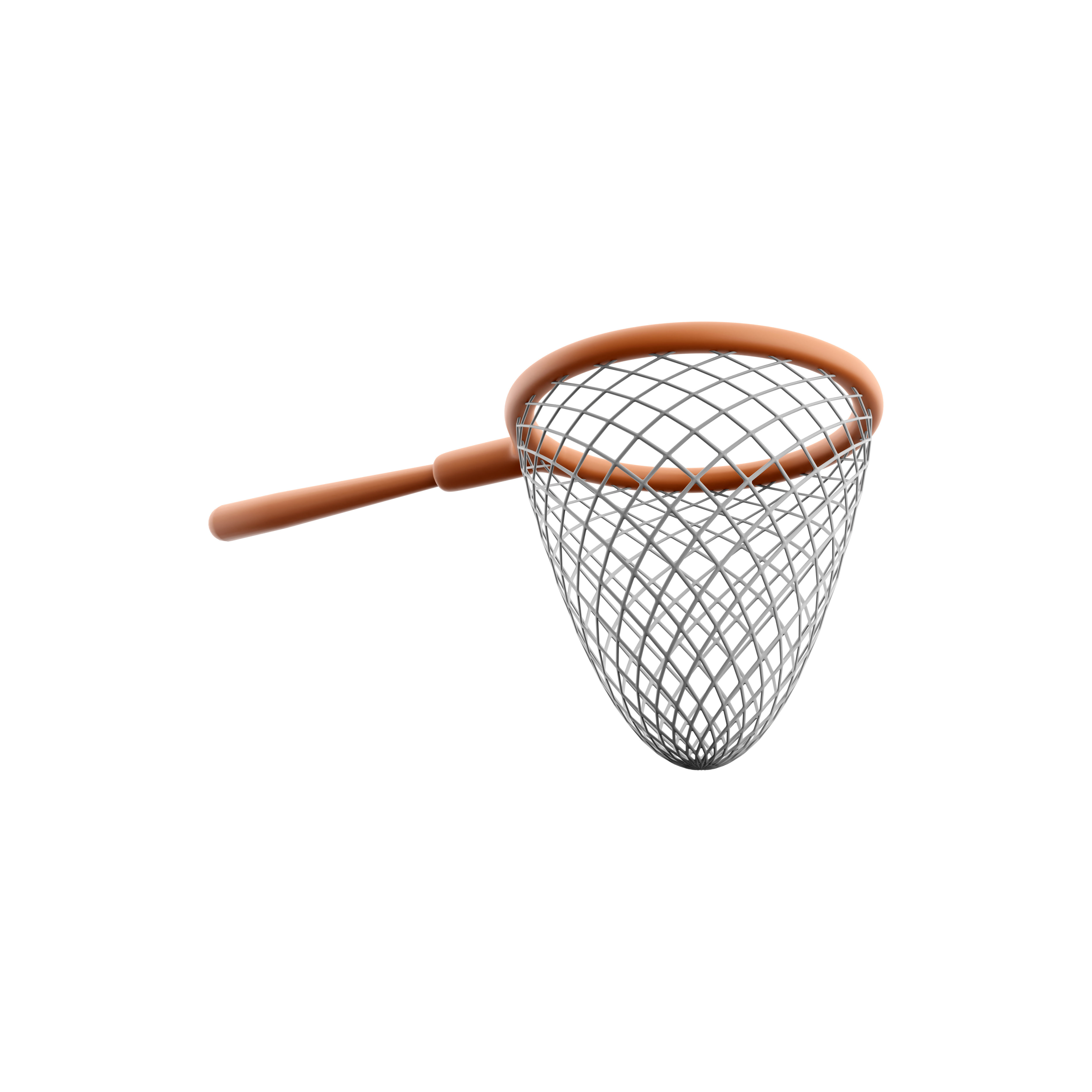 3d butterfly net icon 3D model_3