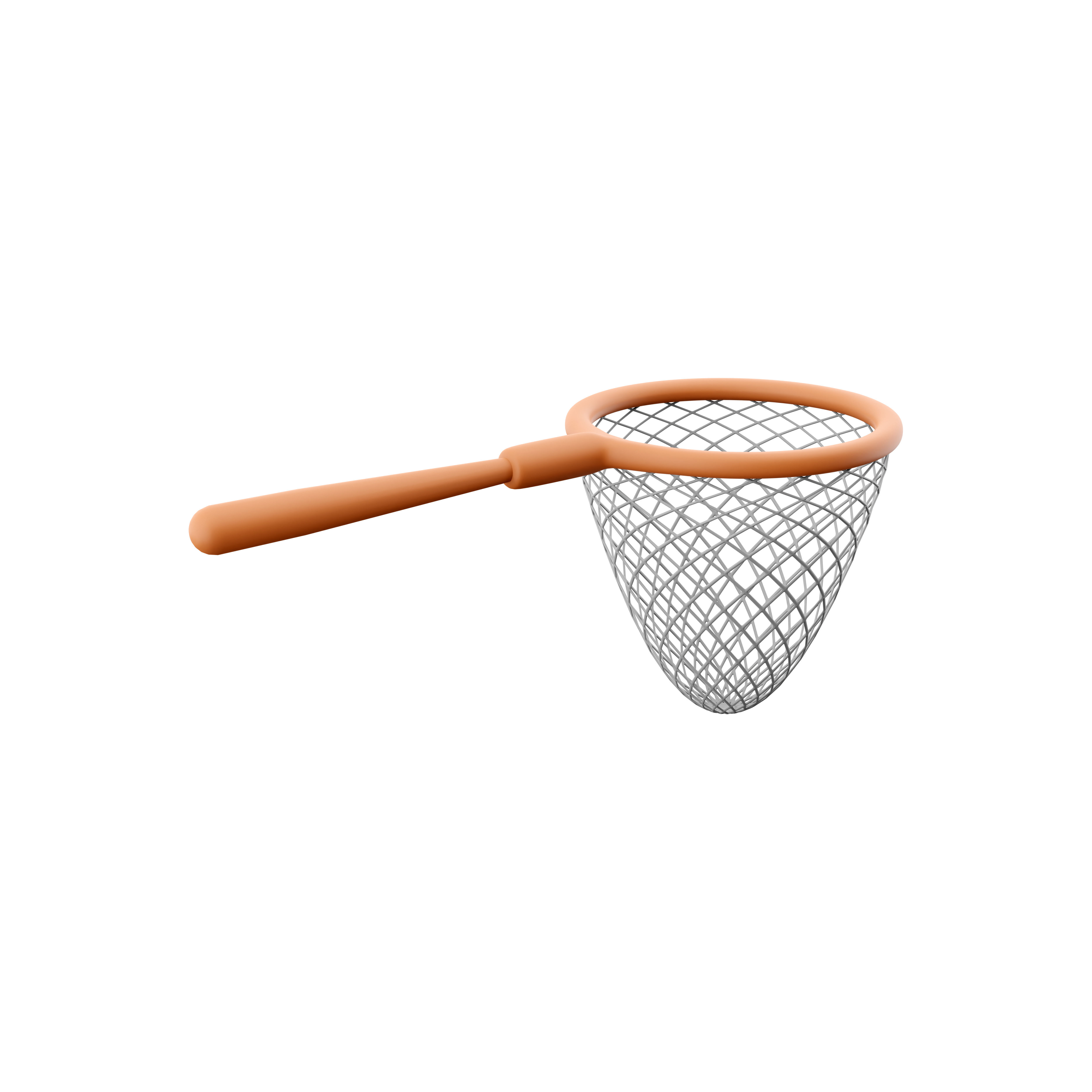 3d butterfly net icon 3D model_1