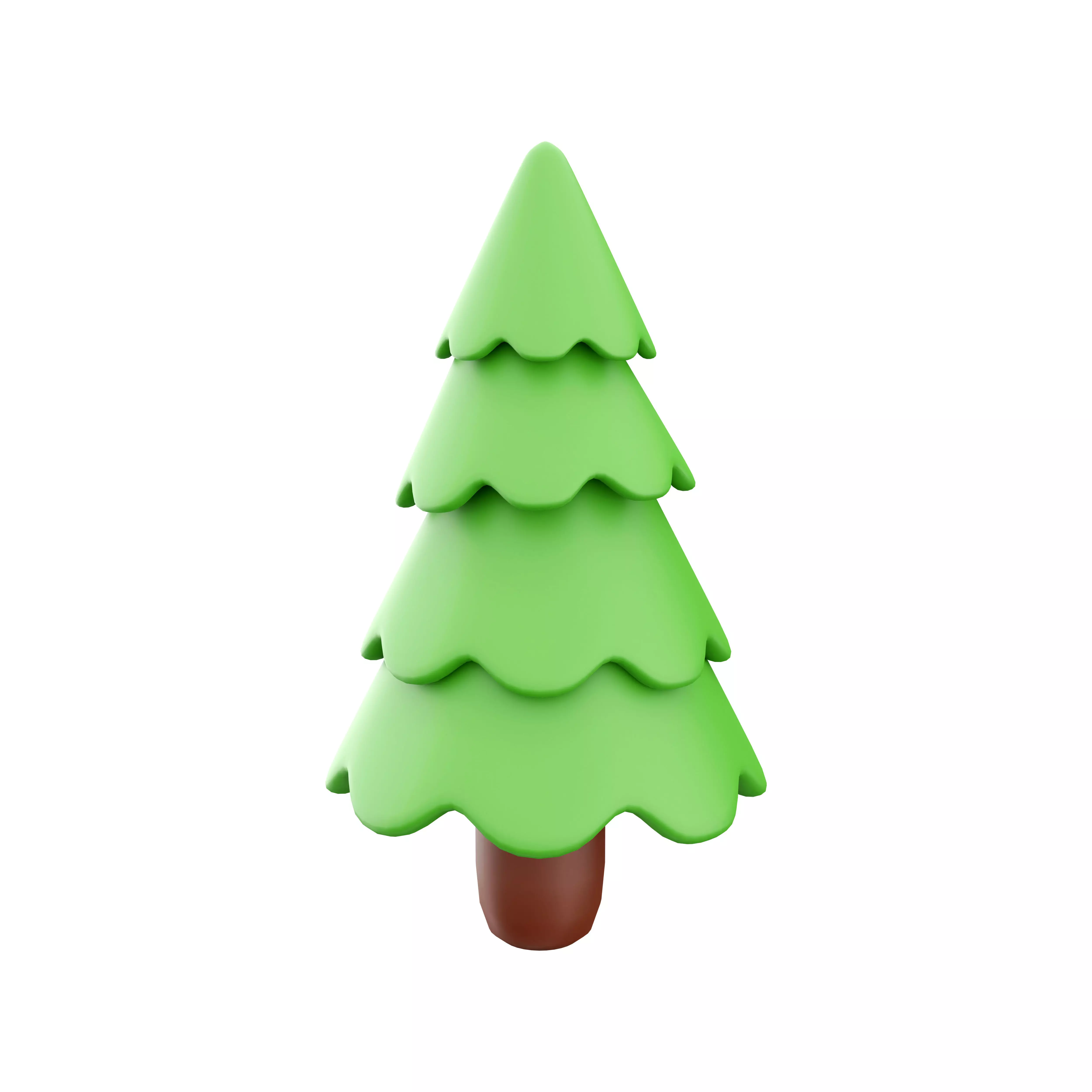 3D Christmas tree icon 3D model