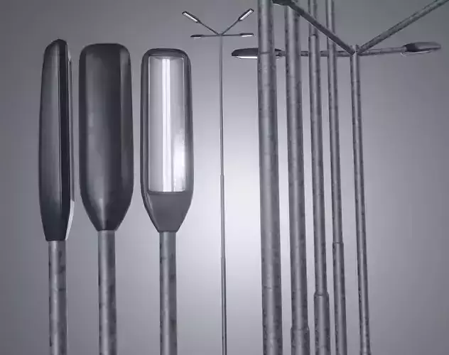 Street Light 3 Galvanized F4 M1 K0 10000 mm