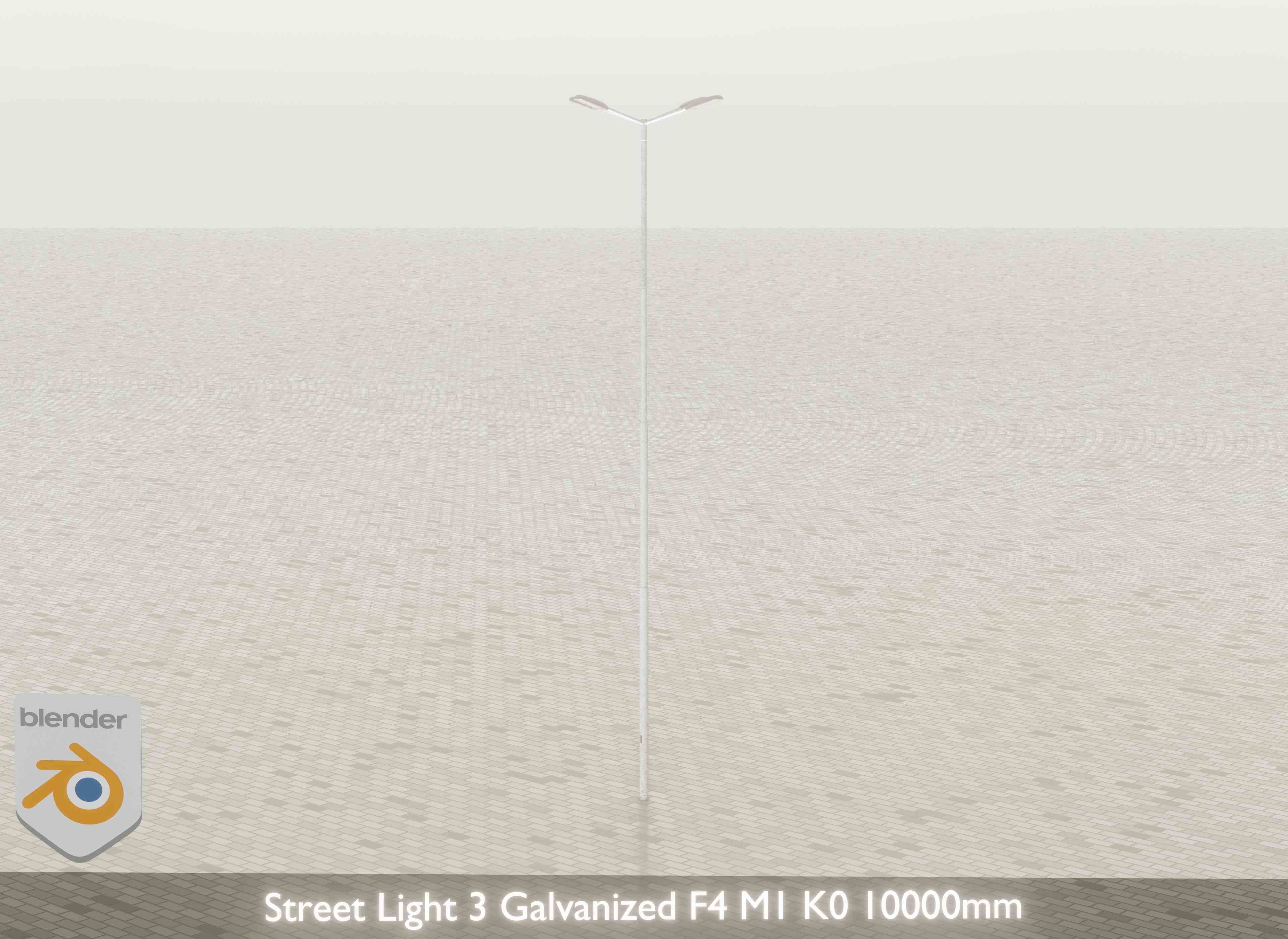 Street Light 3 Galvanized F4 M1 K0 10000 mm Low-poly 3D model_21