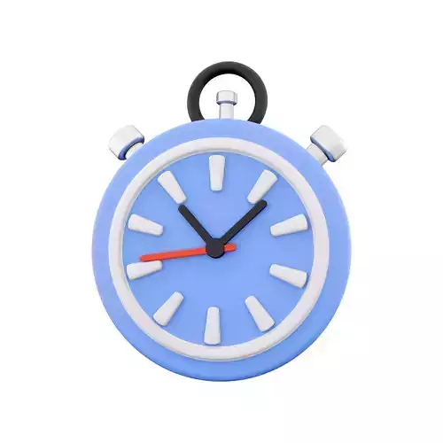 3d time icon 3D model