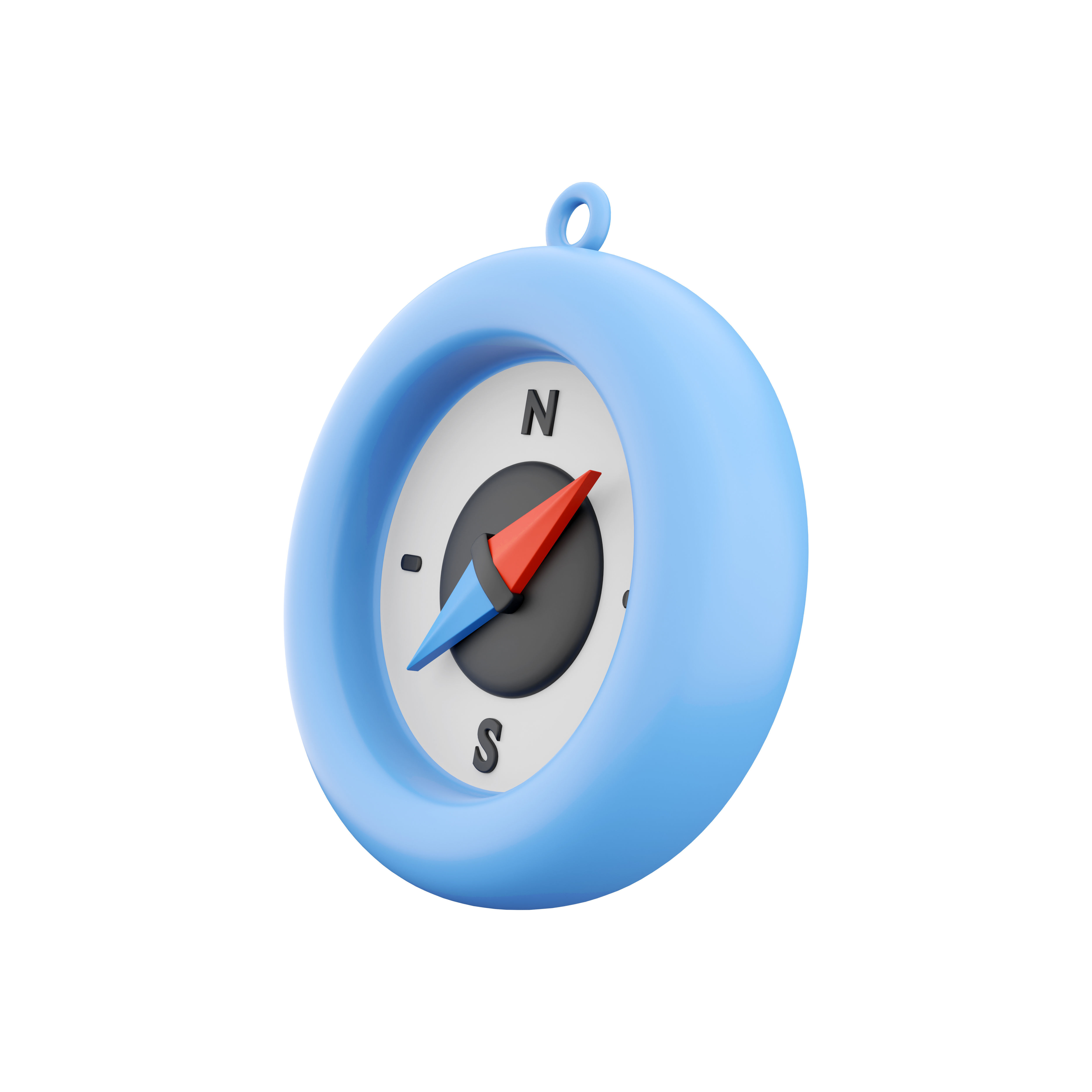 3d compass icon 3D model | CGTrader