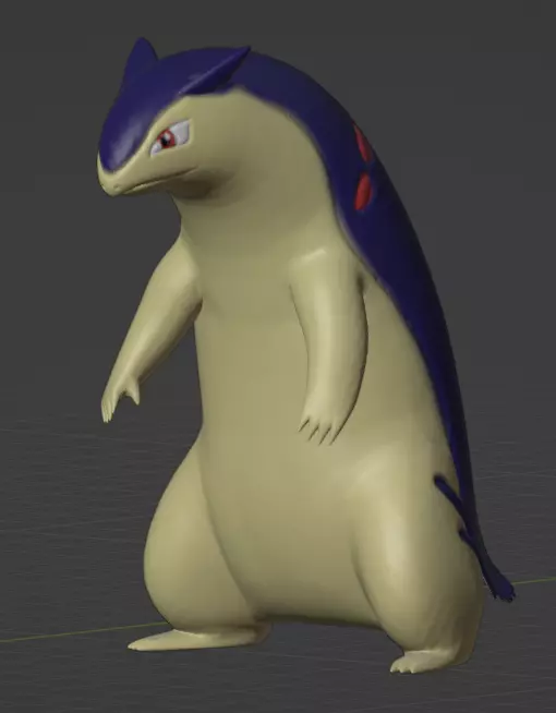 Typhlosion  3D print model_0