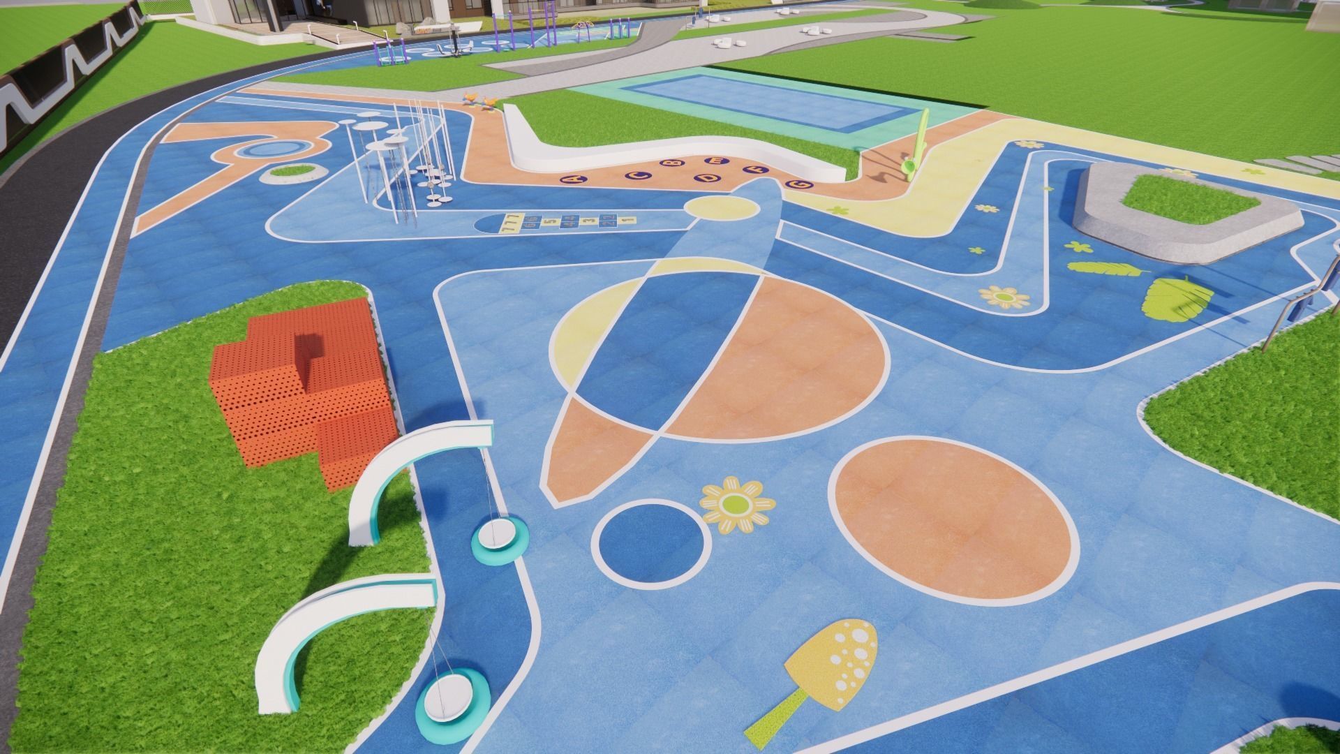 curvilinear aesthetics--High-rise residence  3D model_3