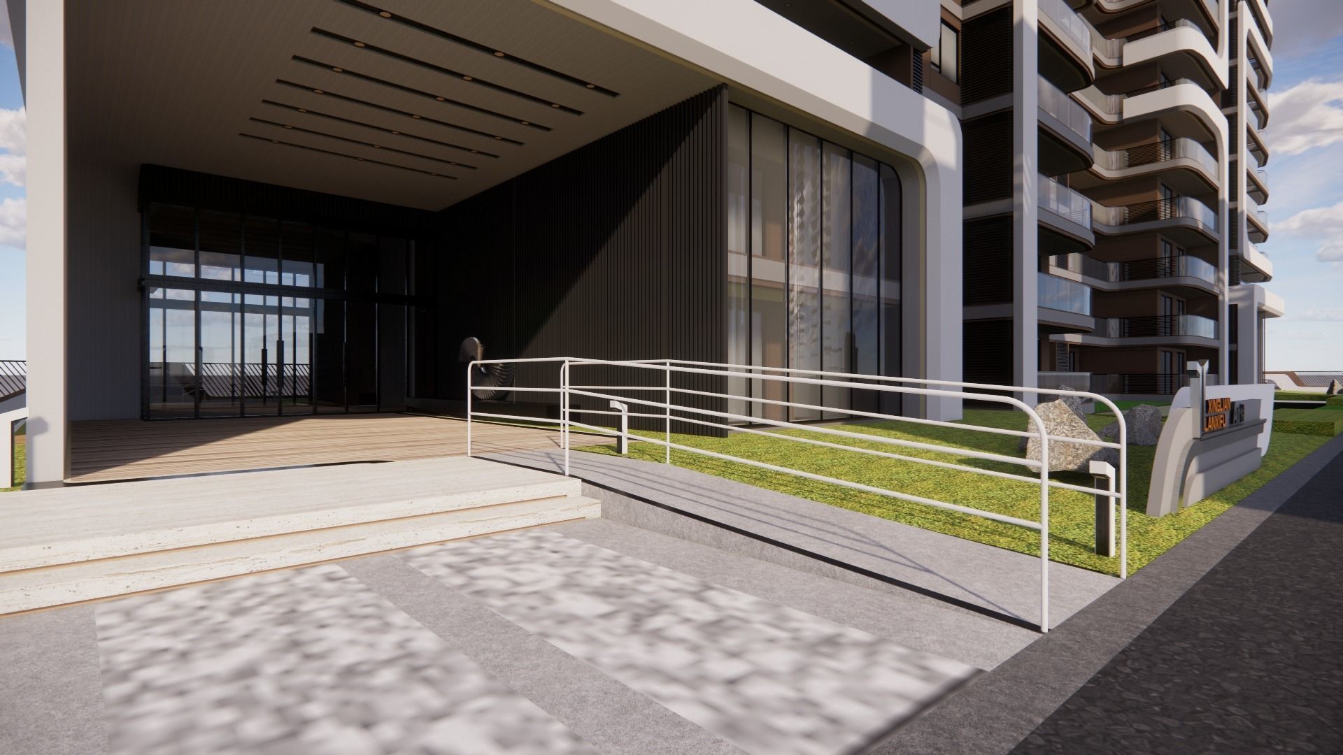 curvilinear aesthetics--High-rise residence  3D model_10