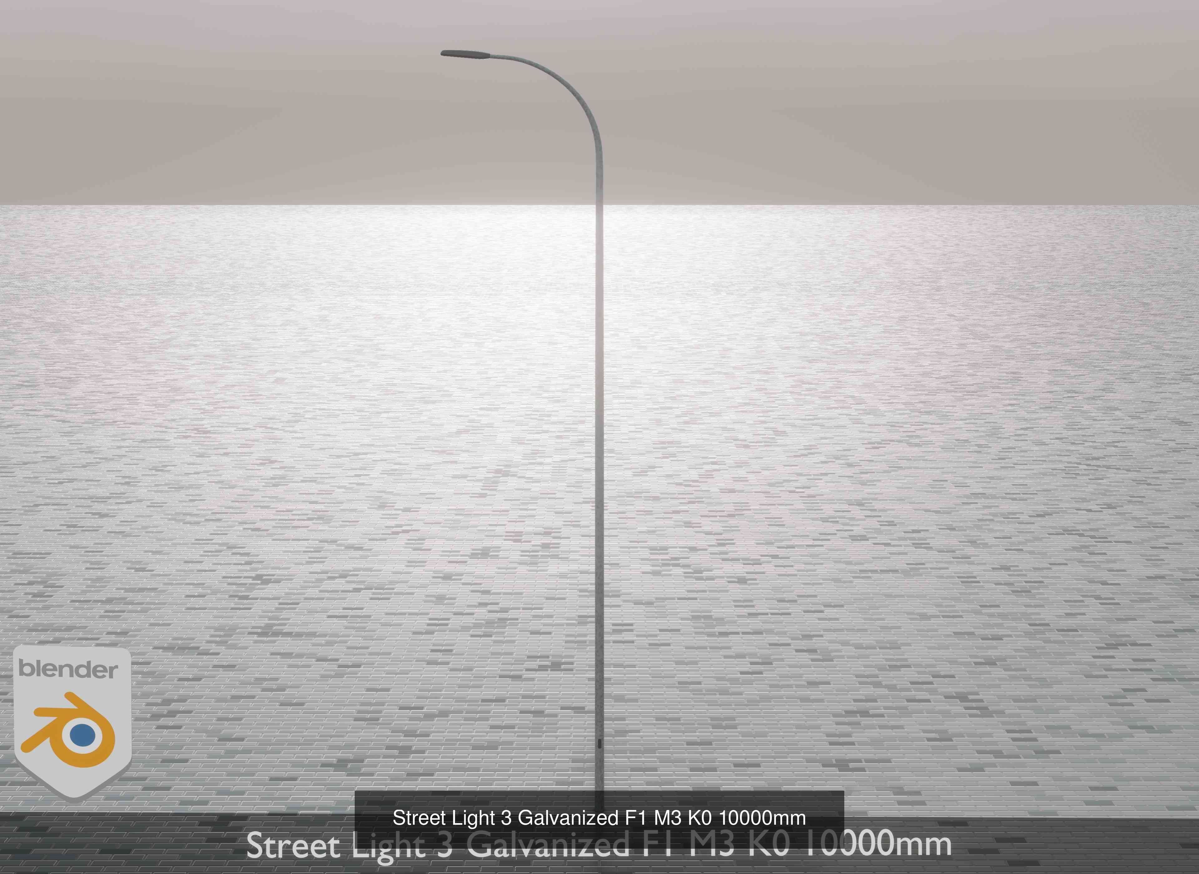 Street Light 3 Galvanized Package 3D Model Collection_19