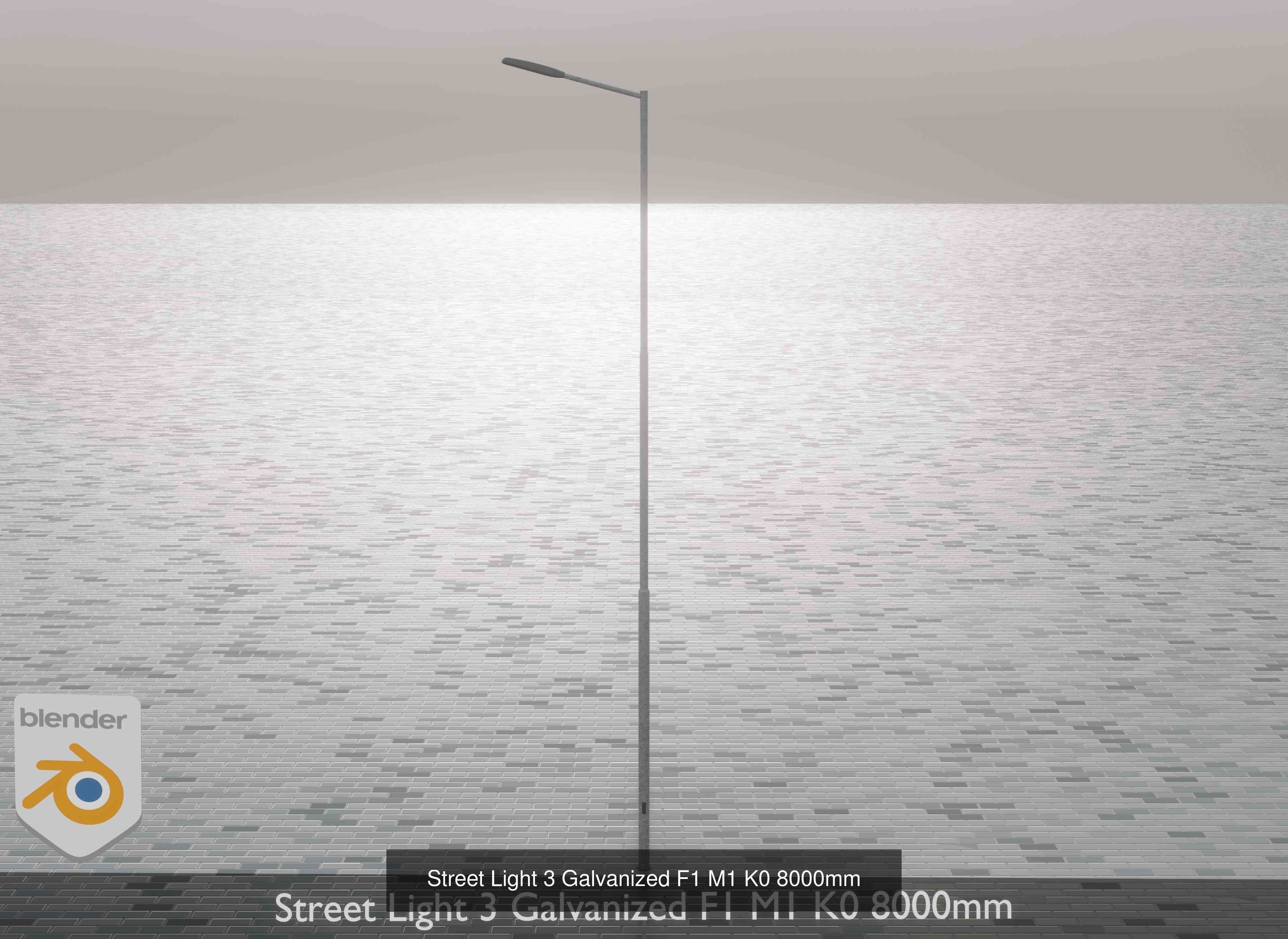 Street Light 3 Galvanized Package 3D Model Collection_18