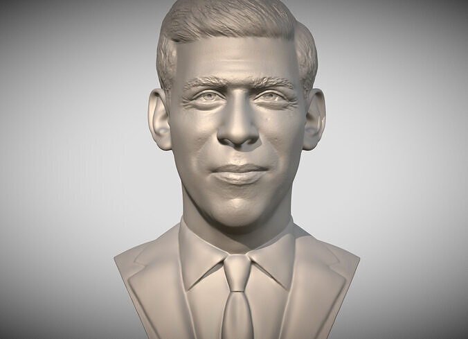 Rishi Sunak bust for 3D printing 3D print model