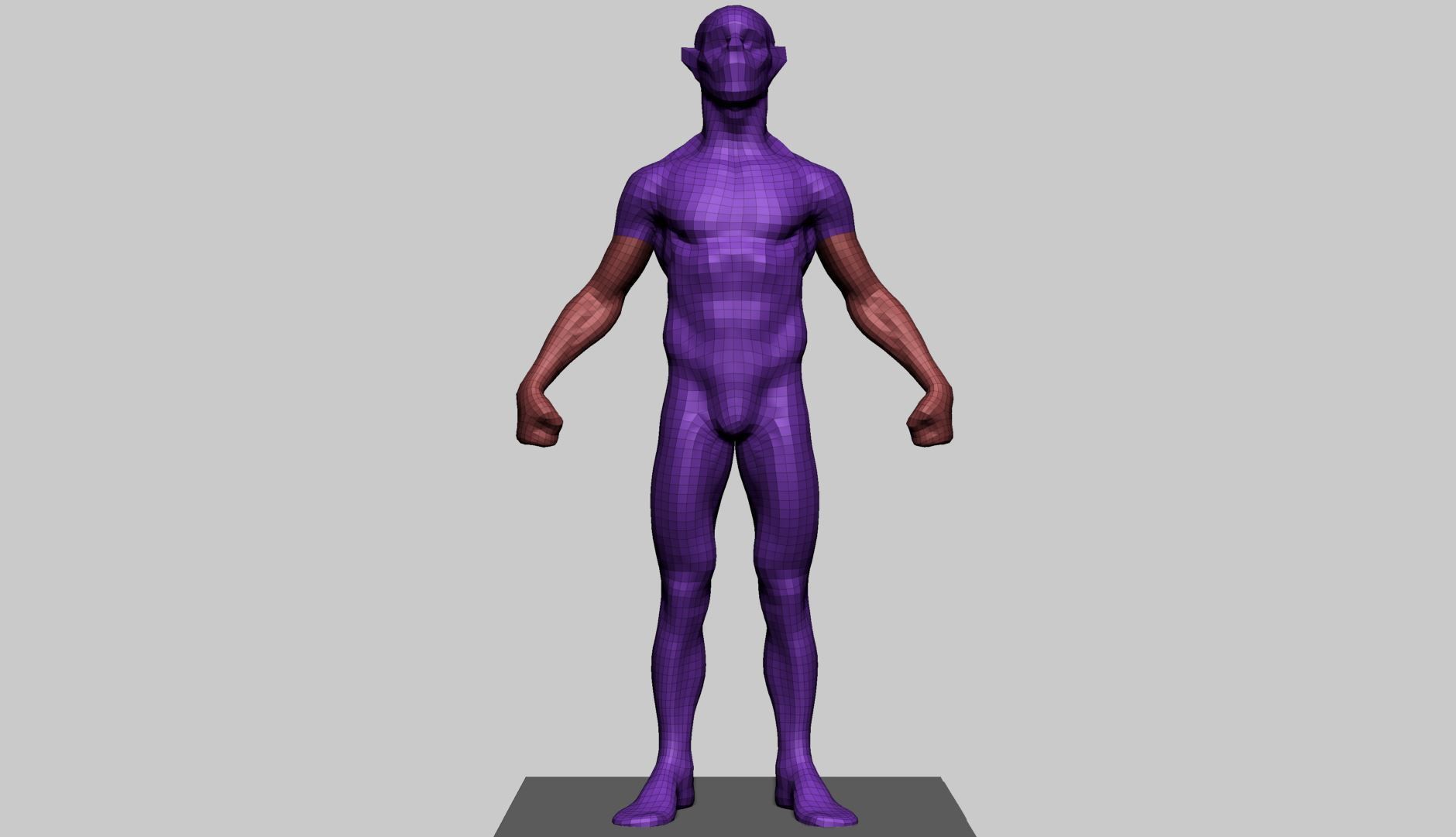 Base Creature Body A 3D model_9