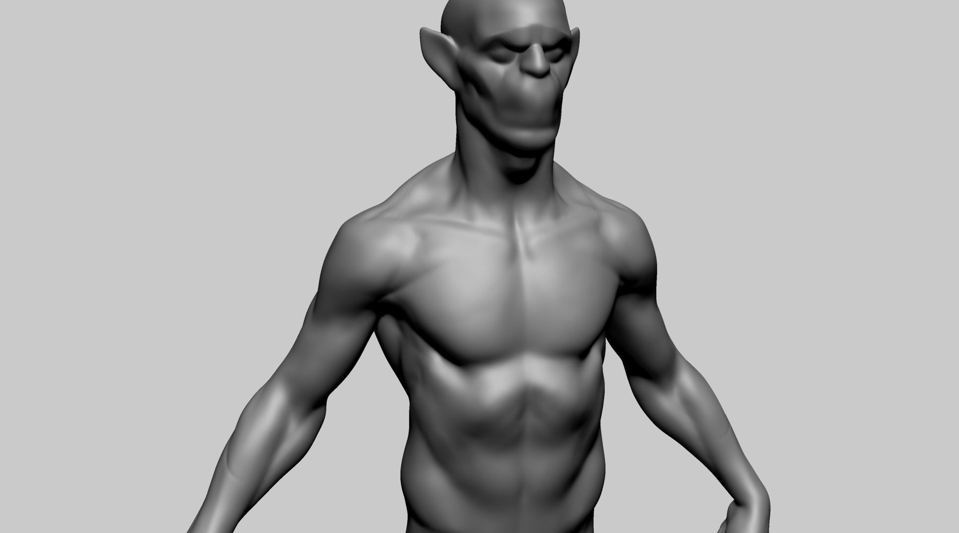 Base Creature Body A 3D model_8
