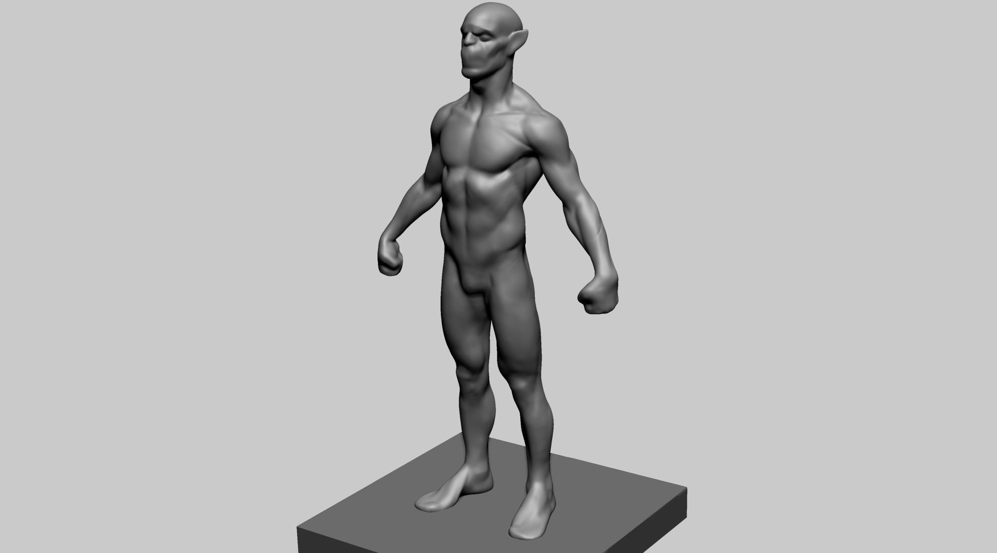 Base Creature Body A 3D model_6