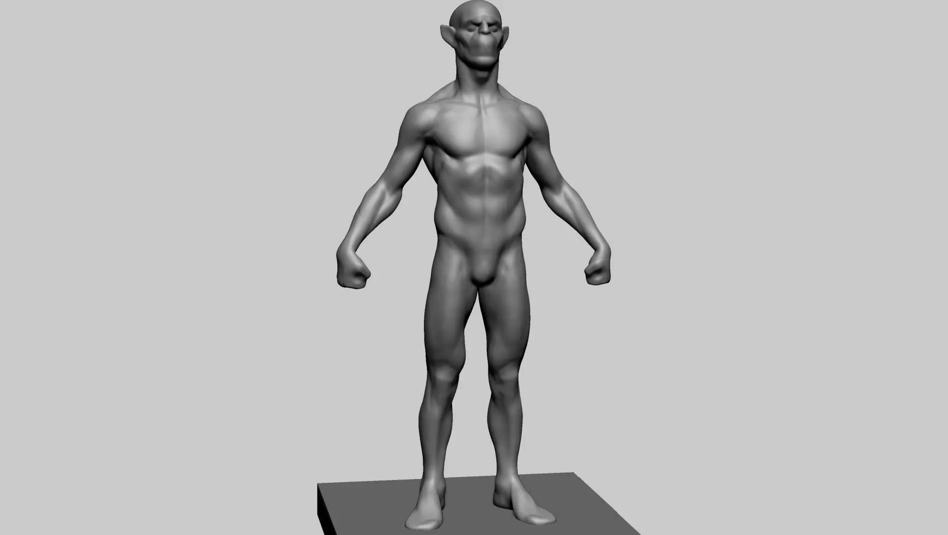 Base Creature Body A 3D model_0