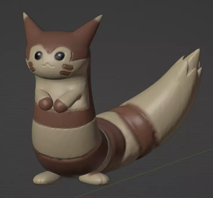 Furret  3D print model_0