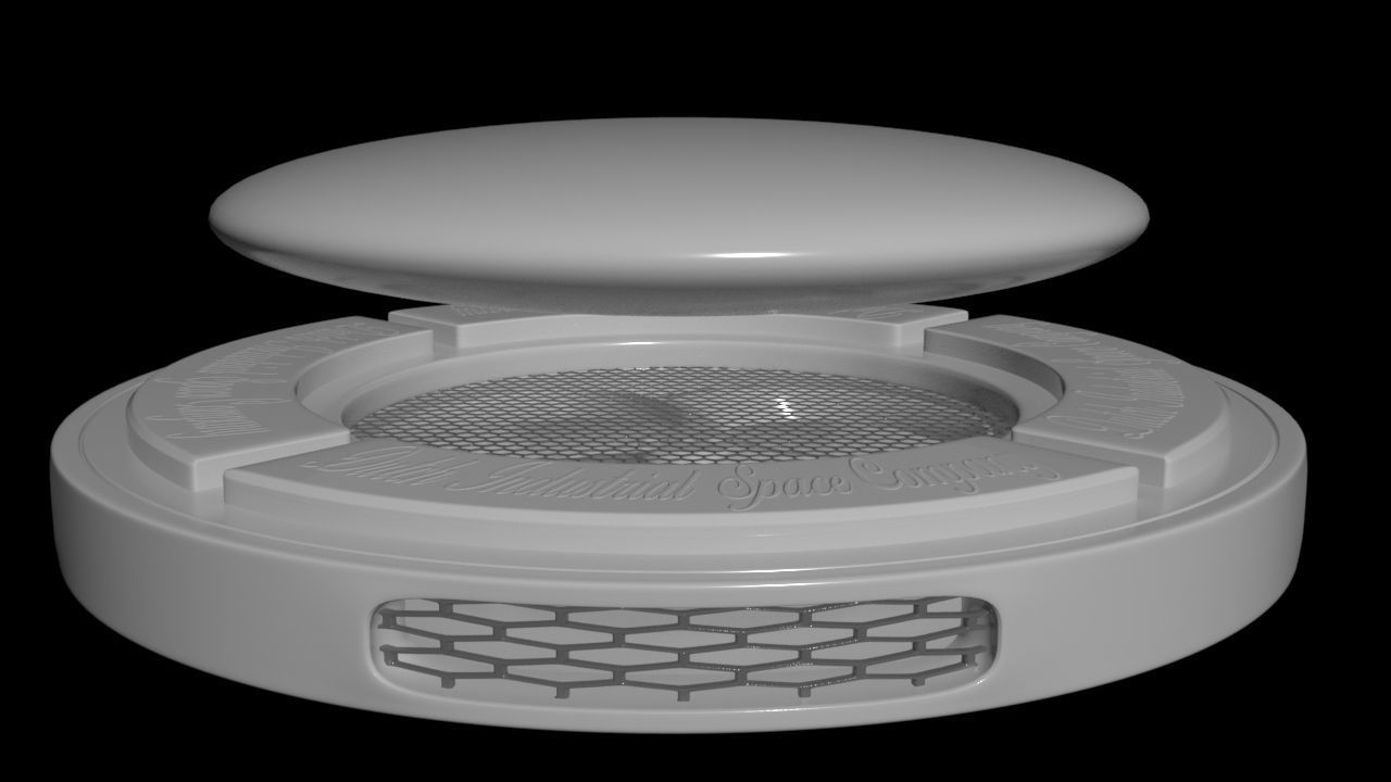 Wireless Induction Drone Charging Station - Concept 3D model_1