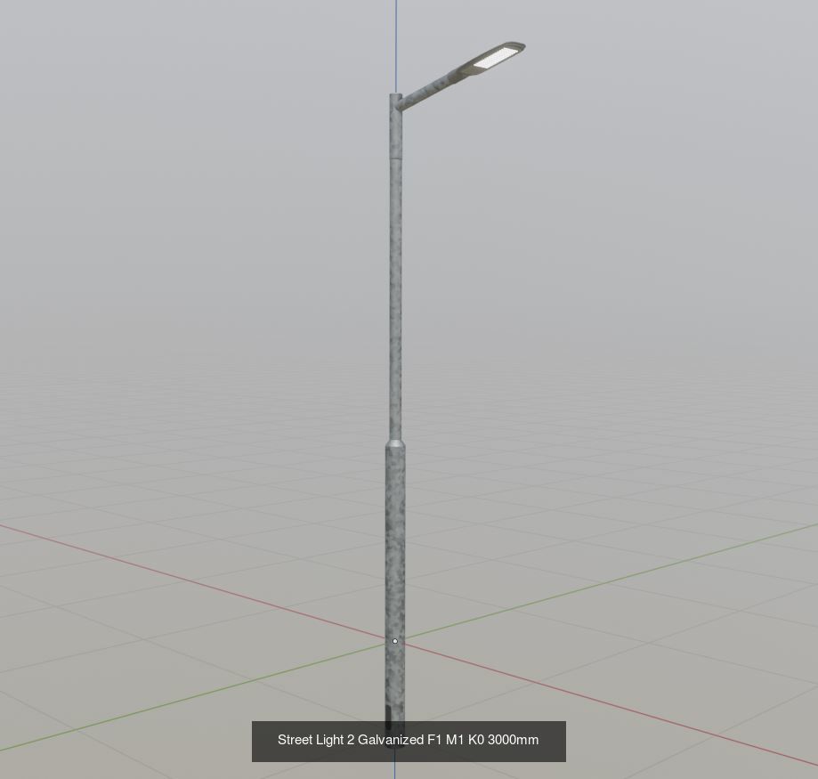 Street Light 1 2 3 Galvanized Package 3D Model Collection_118