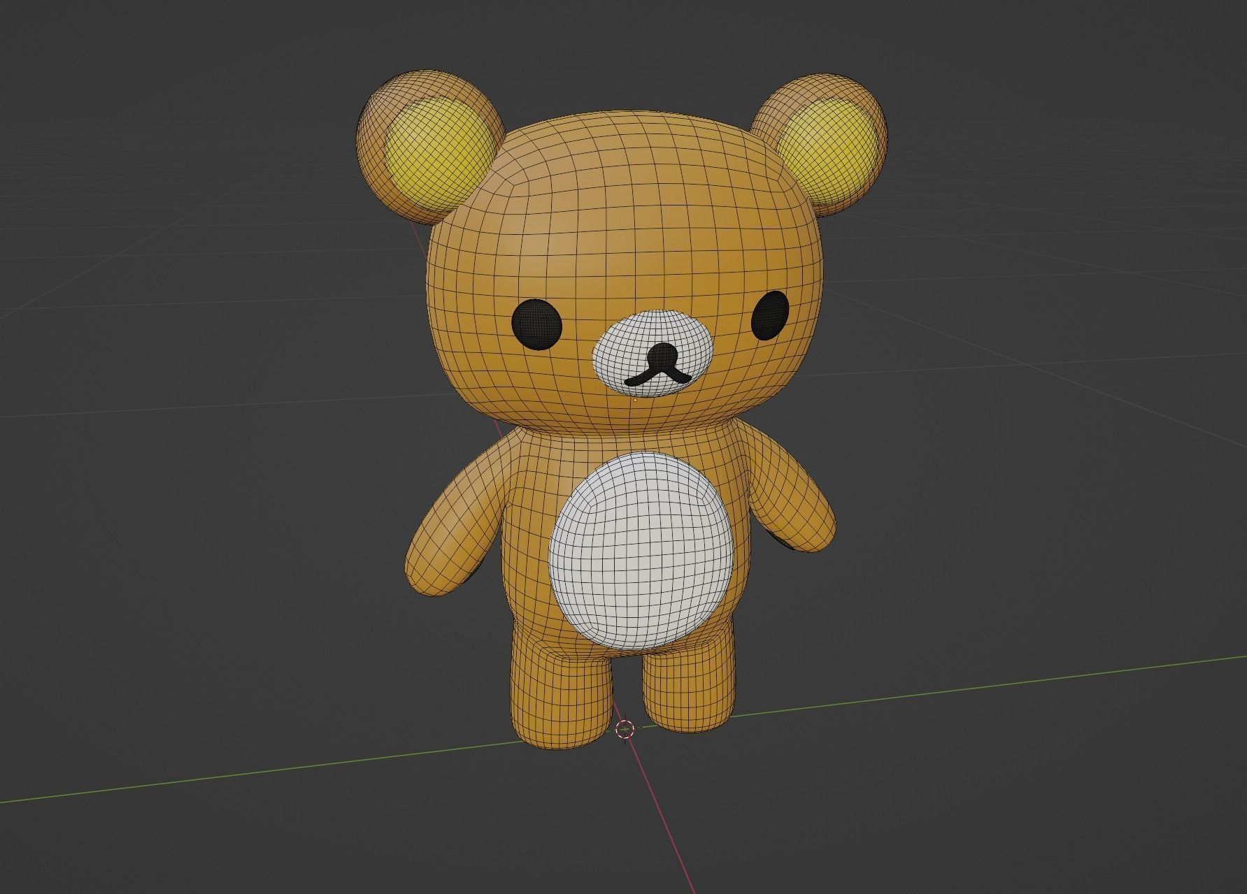 Rilakkuma 3D model teddy bear 3D model_5