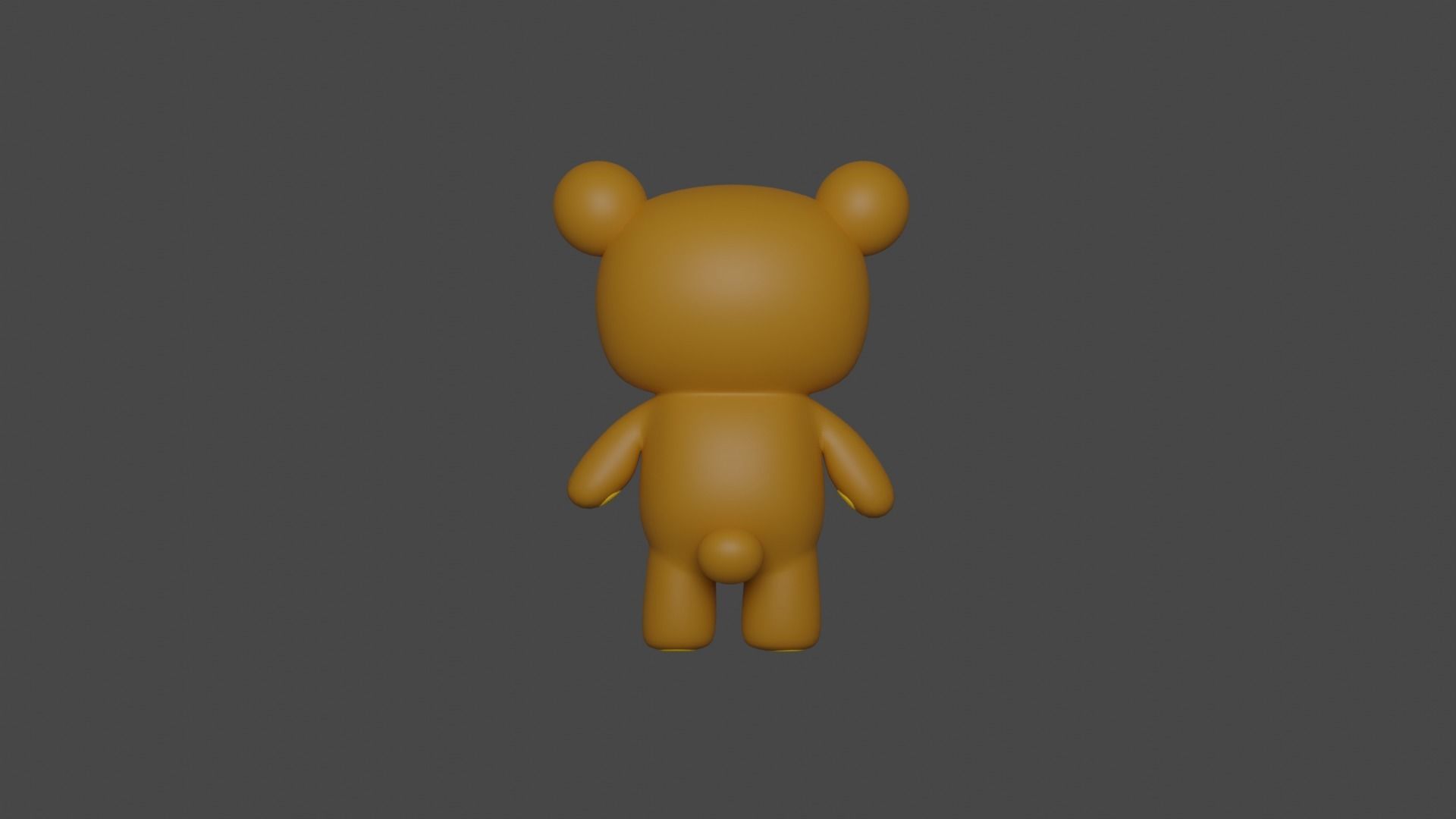 Rilakkuma 3D model teddy bear 3D model_2