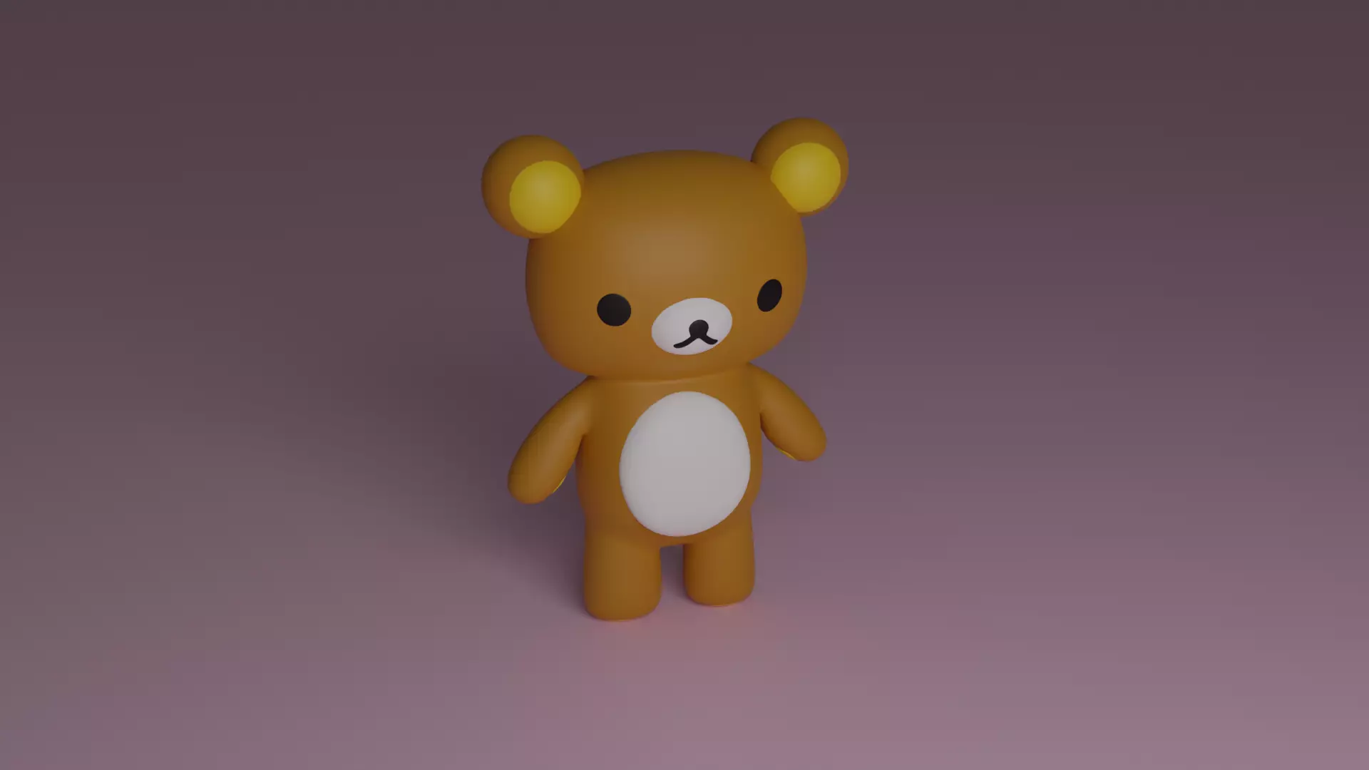 Rilakkuma 3D model teddy bear 3D model_0