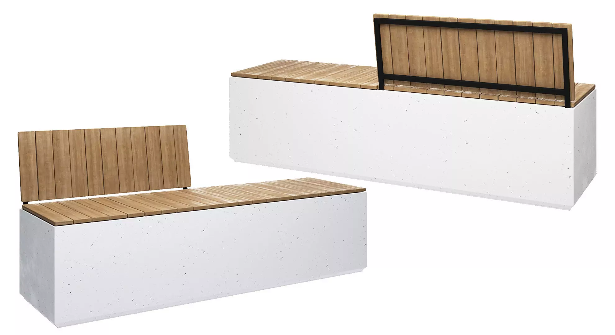 Concrete bench - BOX WB 3D model | CGTrader